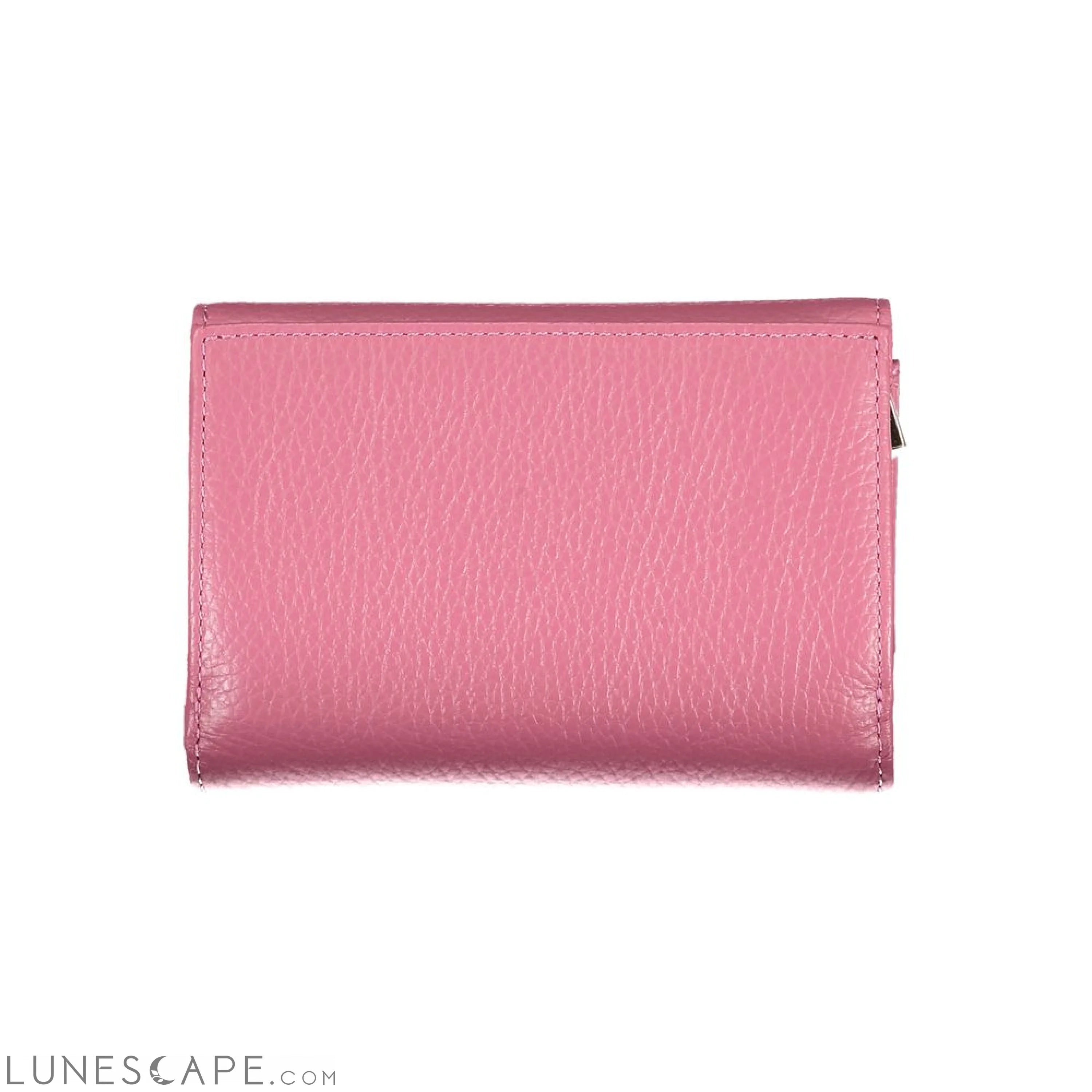 Coccinelle Elegant Pink Leather Wallet with Multiple Compartments LUNESCAPE