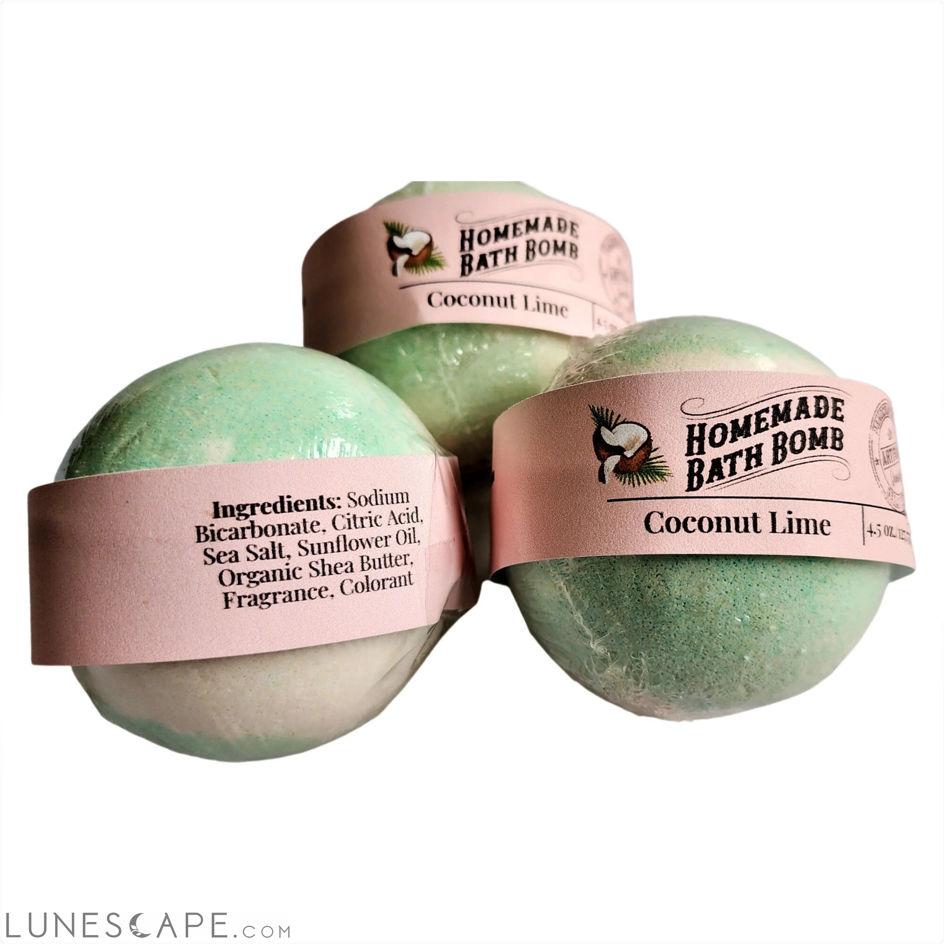 Coconut Lime Bath Bomb LUNESCAPE