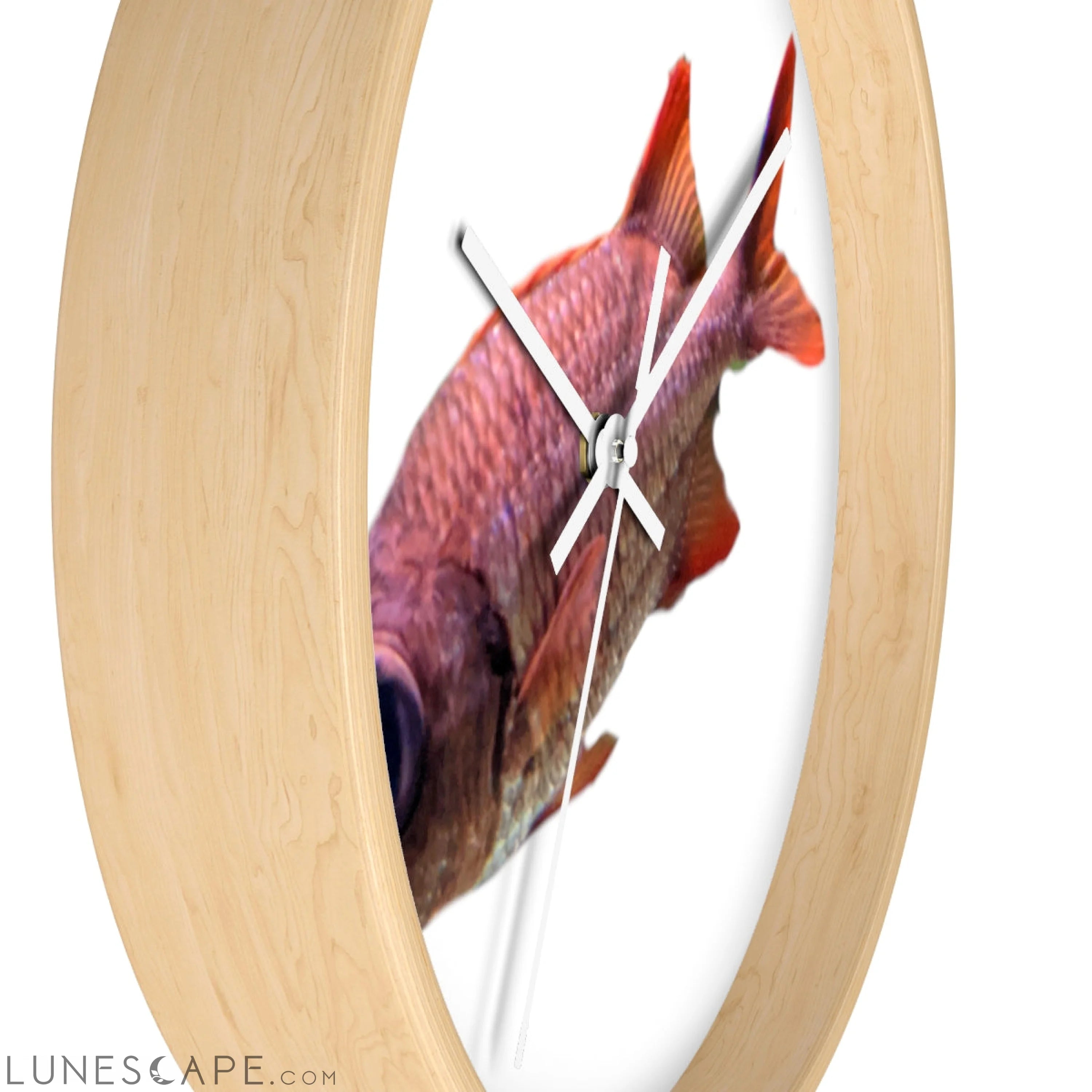 Colored Fish Wall clock LUNESCAPE