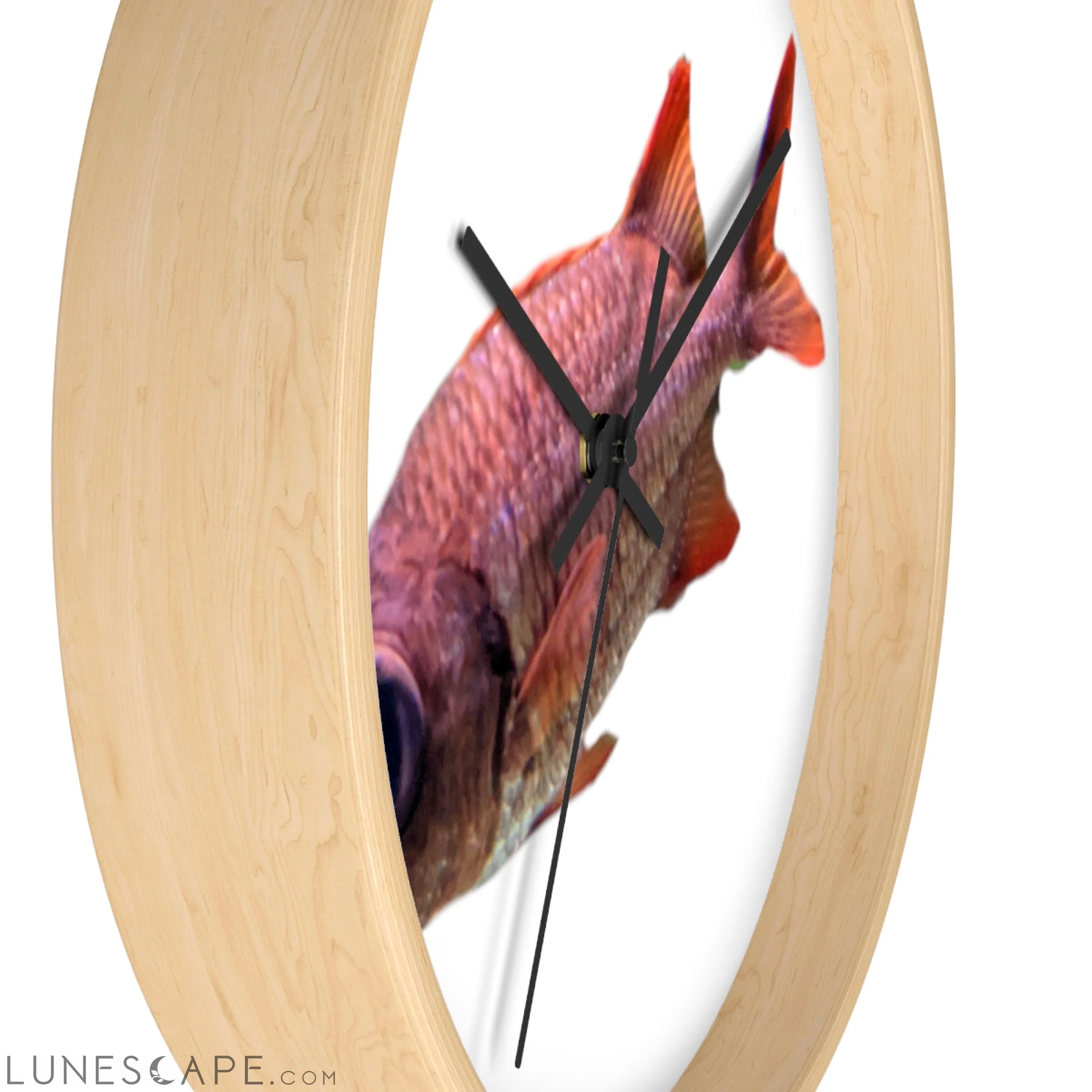 Colored Fish Wall clock LUNESCAPE