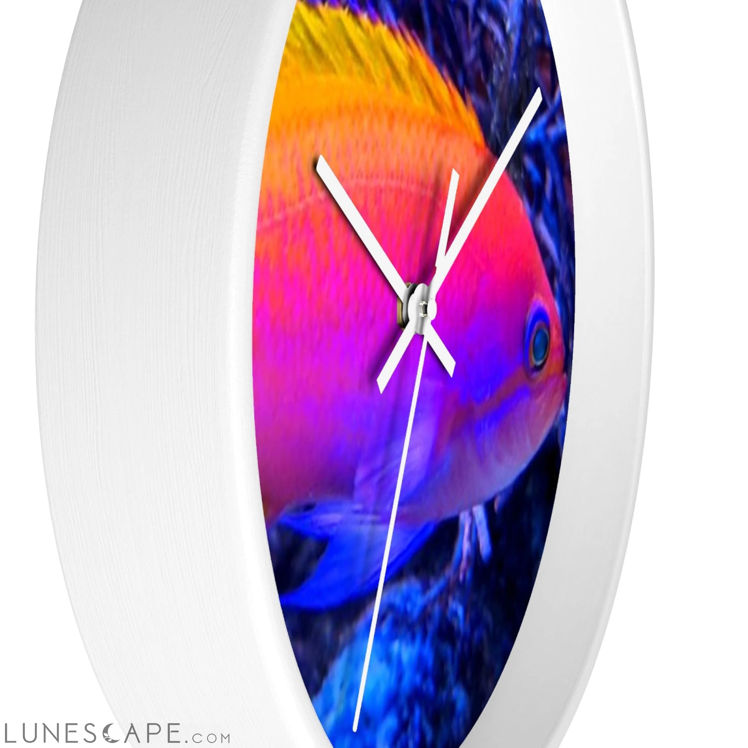 Colored Fish Wall clock LUNESCAPE