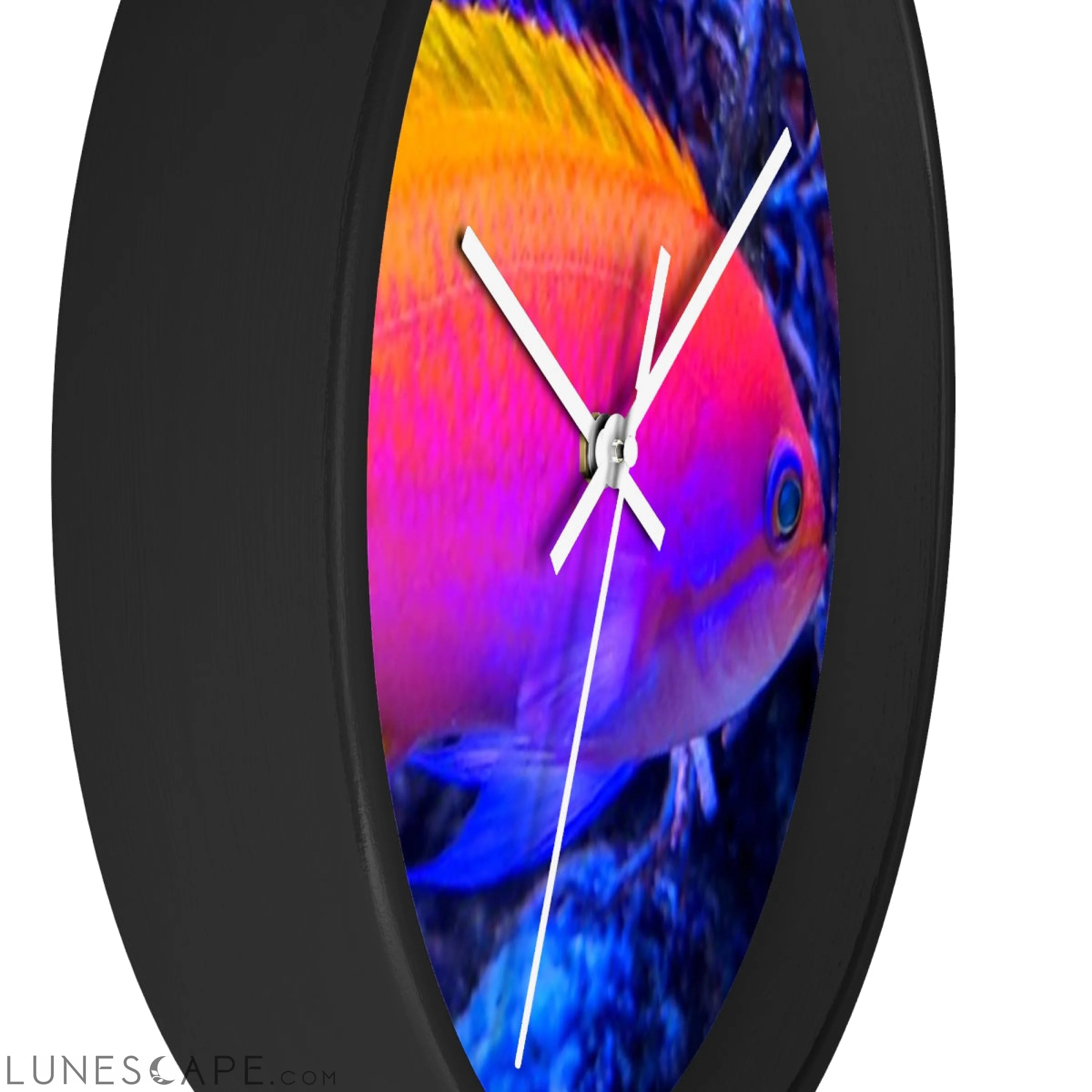 Colored Fish Wall clock LUNESCAPE