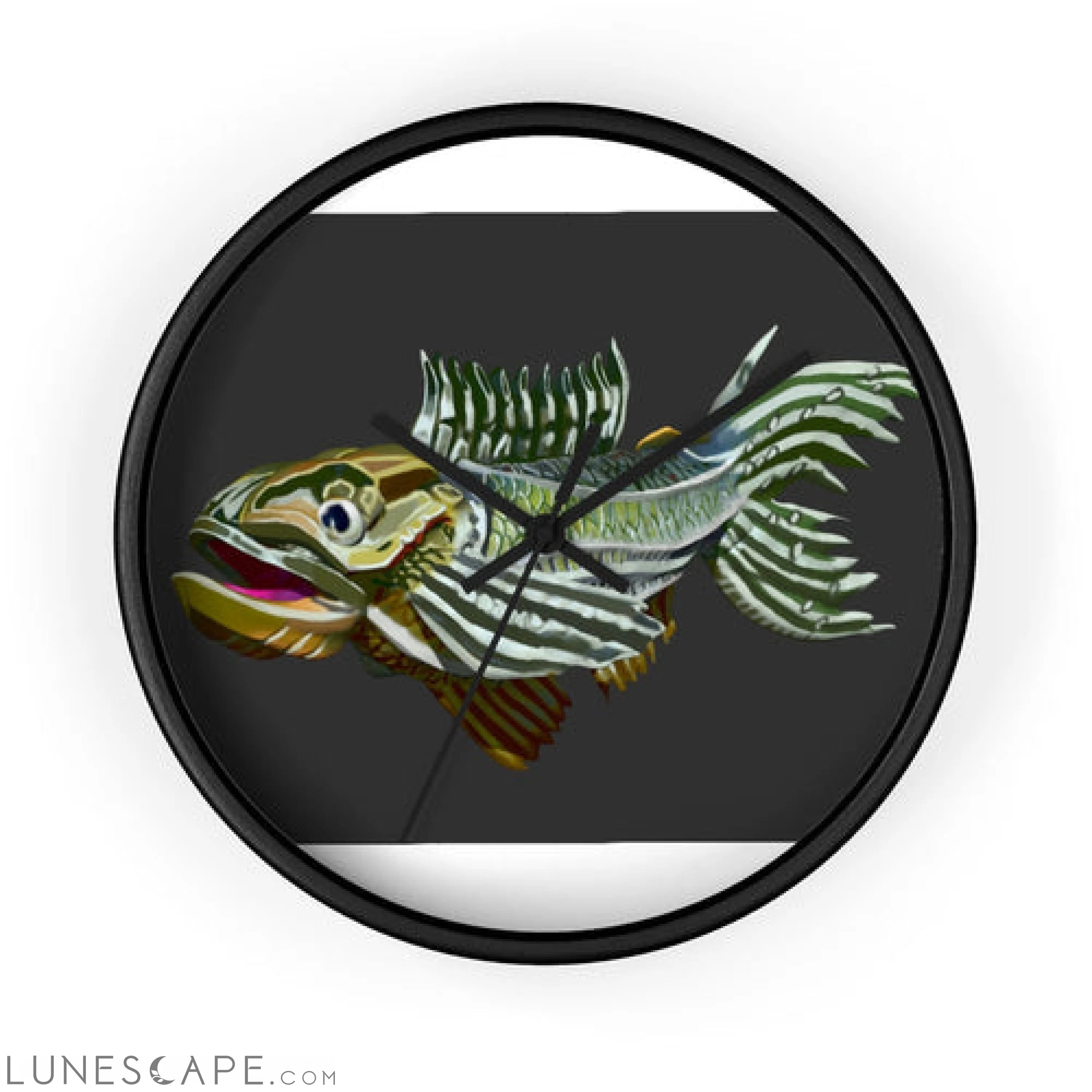 Colorful Fish Wall clock LUNESCAPE