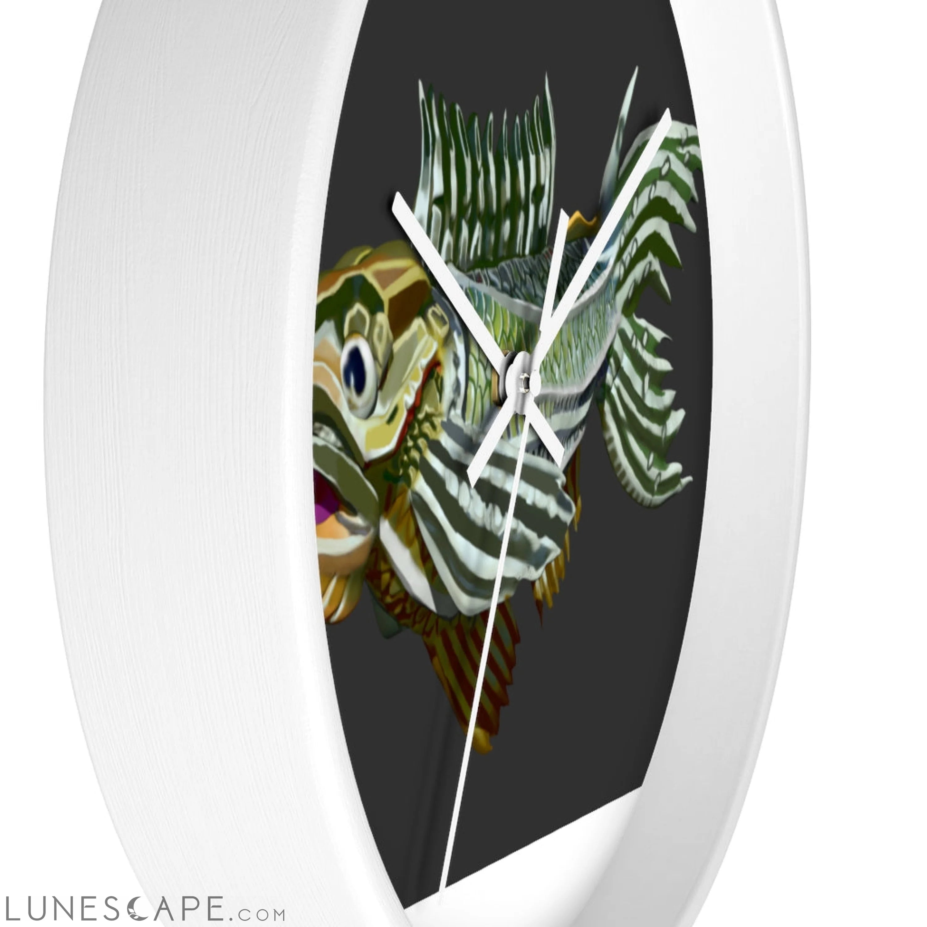Colorful Fish Wall clock LUNESCAPE