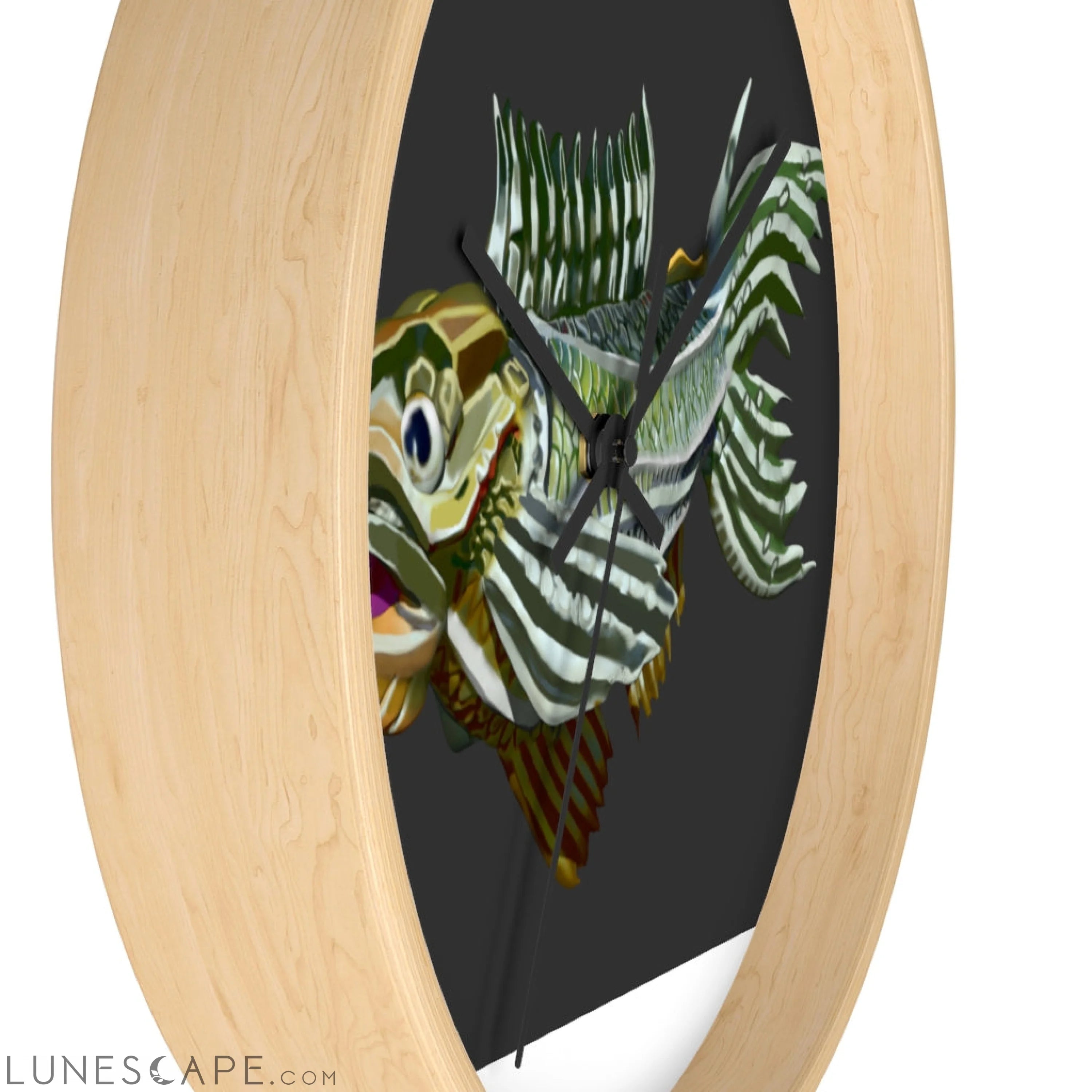 Colorful Fish Wall clock LUNESCAPE