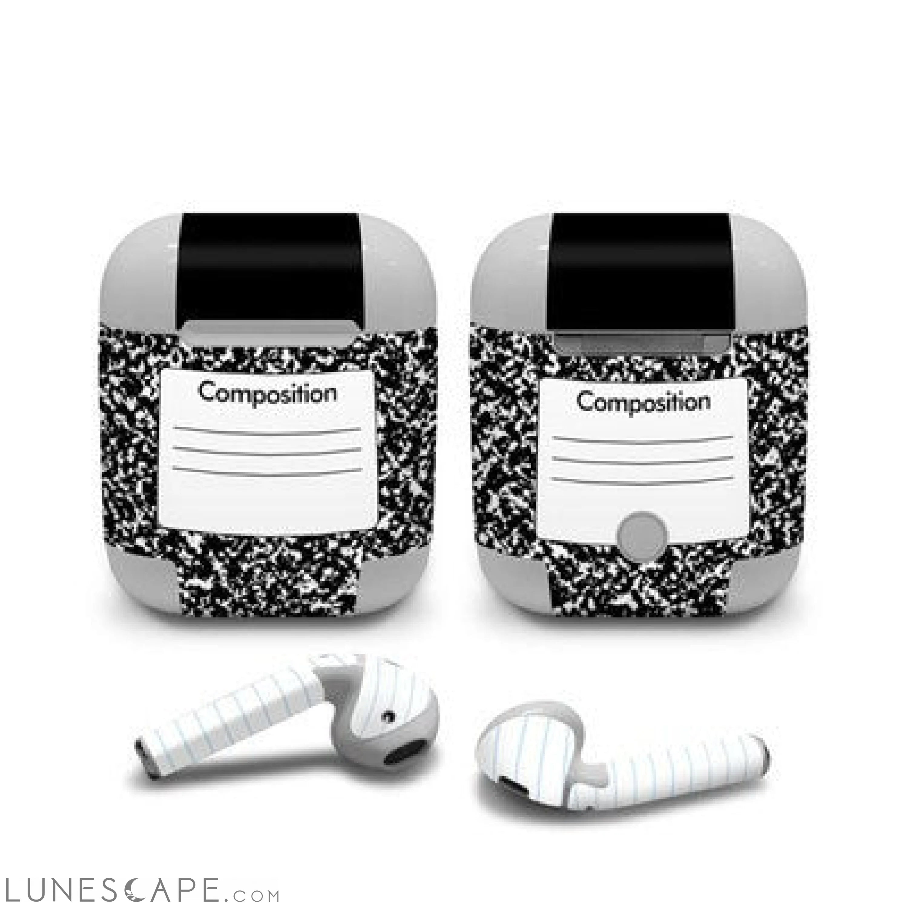 COMPNTBK Apple Air Pods Skin - Composition Notebook LUNESCAPE