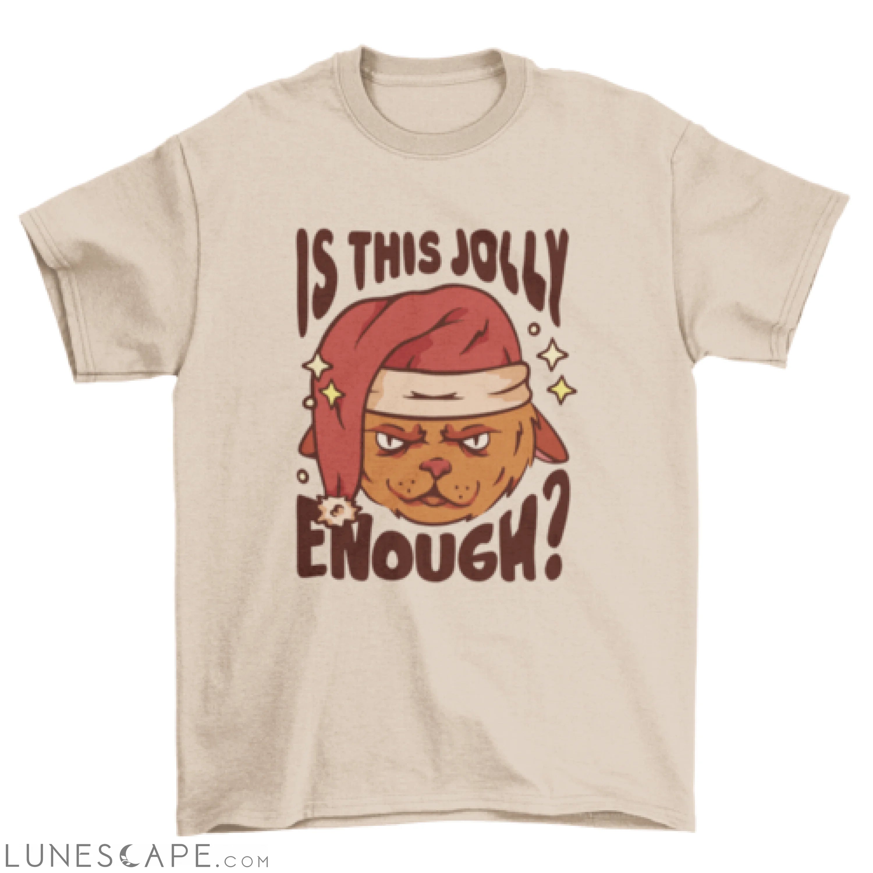 Cool anti-Christmas quote t-shirt design LUNESCAPE