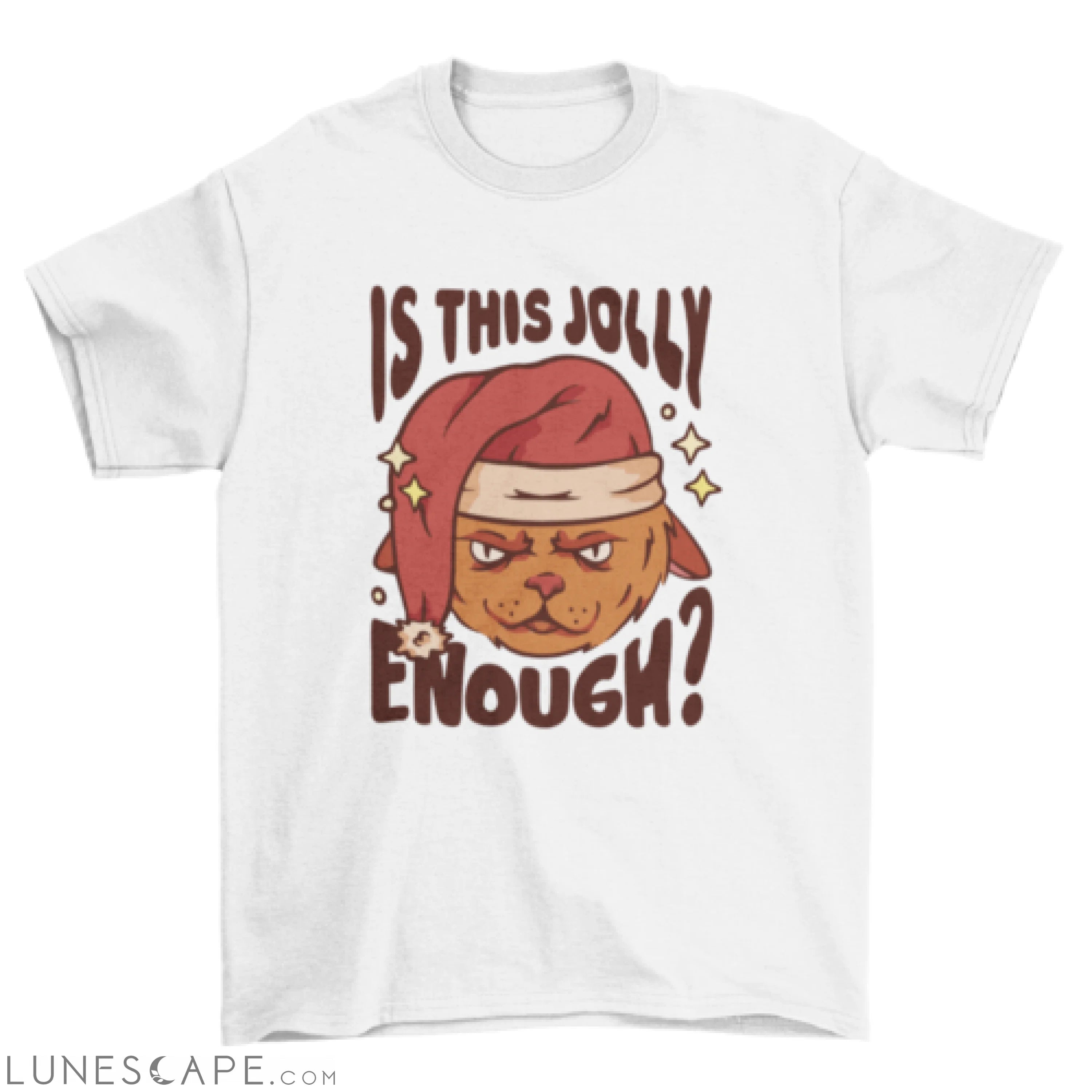 Cool anti-Christmas quote t-shirt design LUNESCAPE