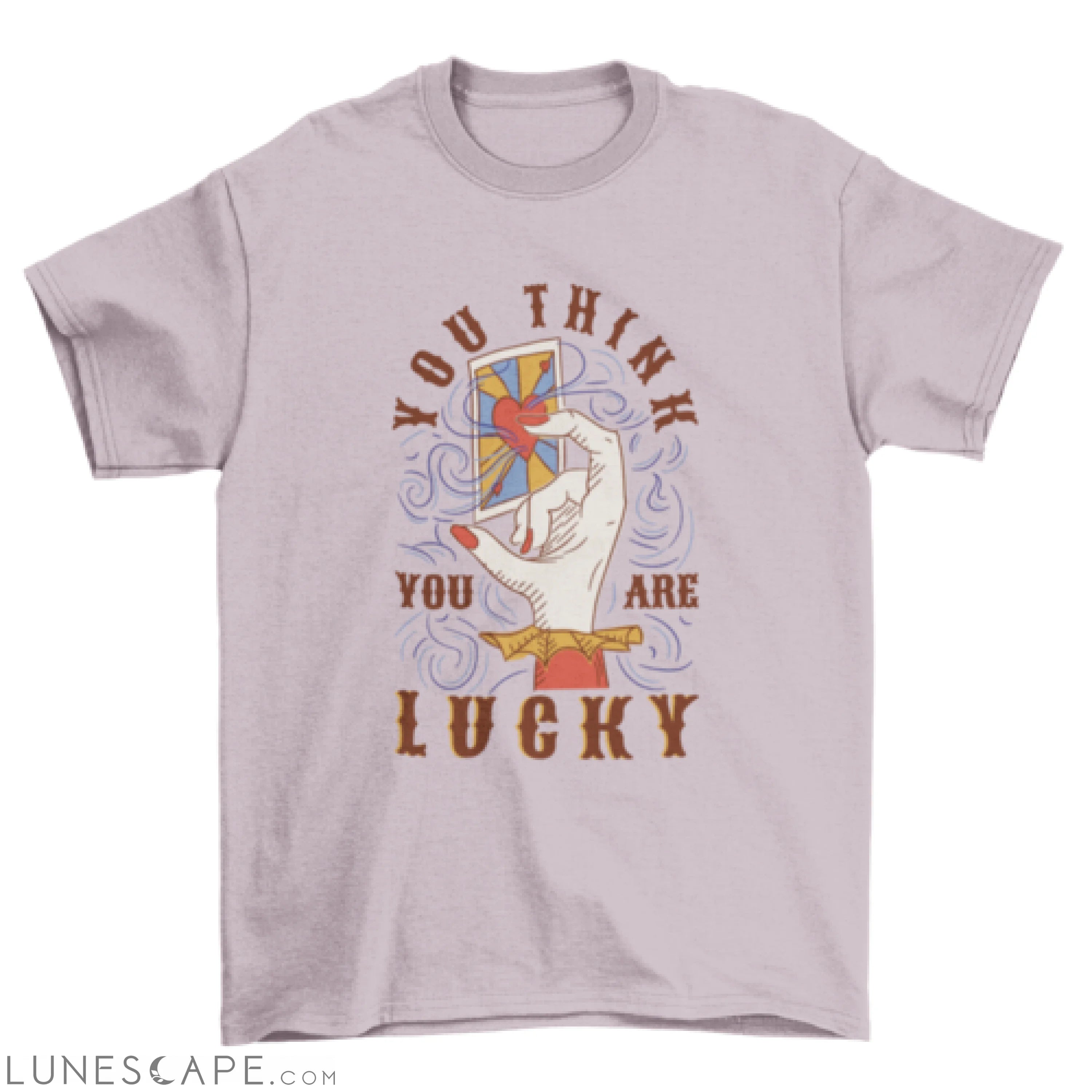 Cool esoteric lucky card t-shirt LUNESCAPE