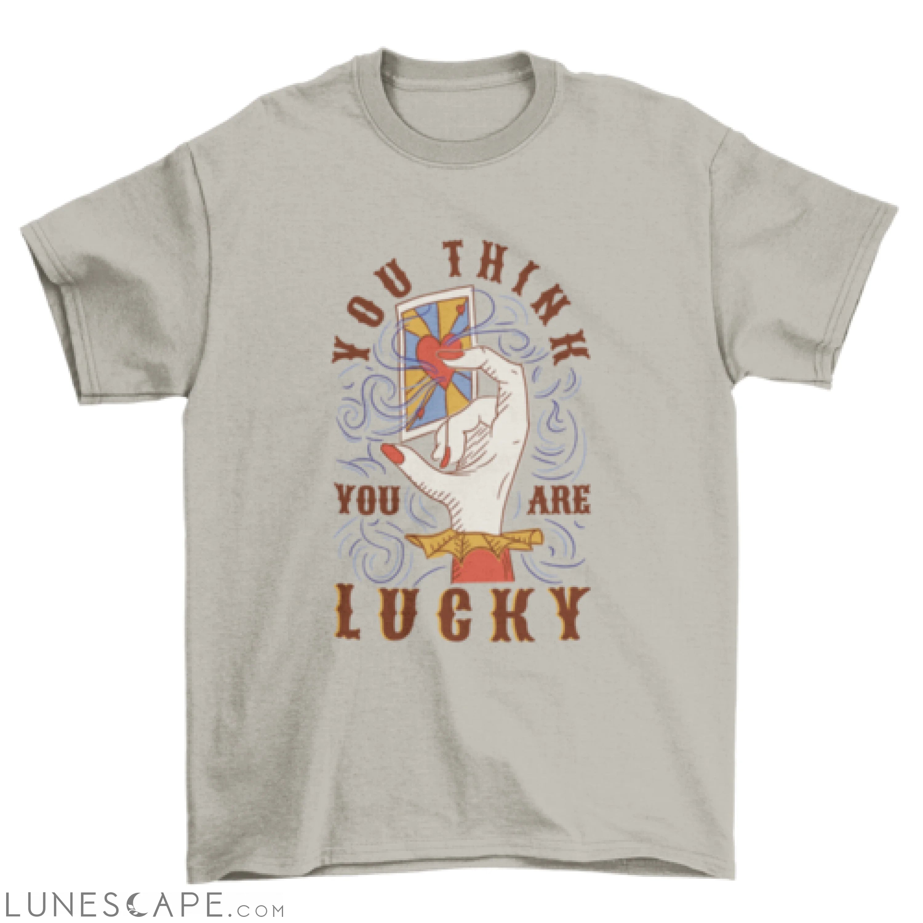 Cool esoteric lucky card t-shirt LUNESCAPE