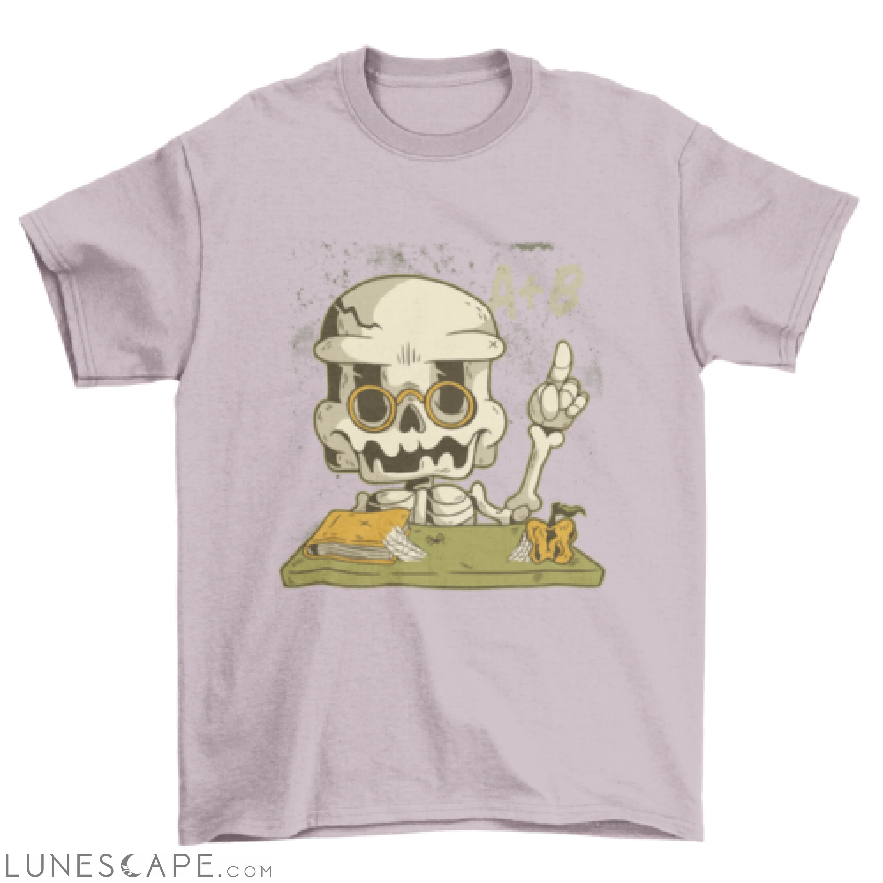 Cool Teaching Teacher skeleton Glasses Old Apple Book Spider Webs LUNESCAPE