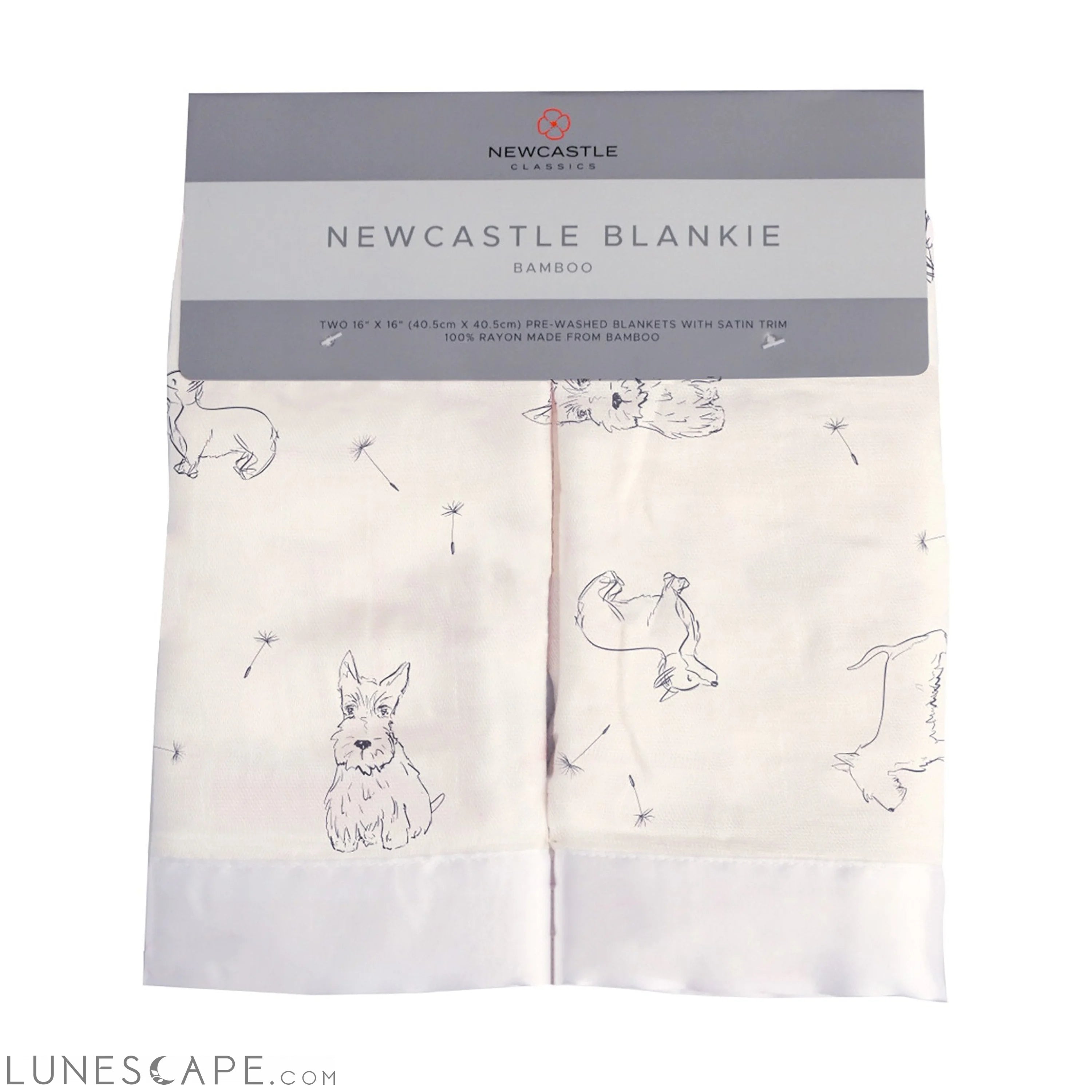 Corgi Bamboo Muslin Security Baby Blankie LUNESCAPE