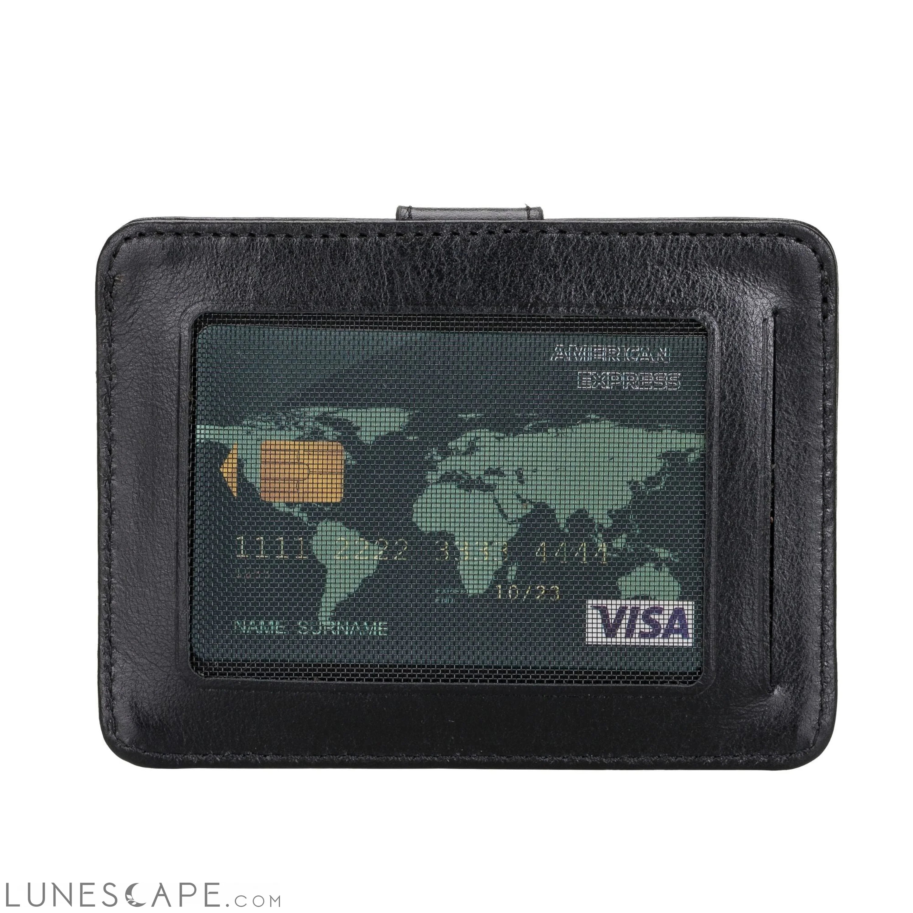 Cortez Handcrafted Leather Slim Wallet with Card Holder LUNESCAPE