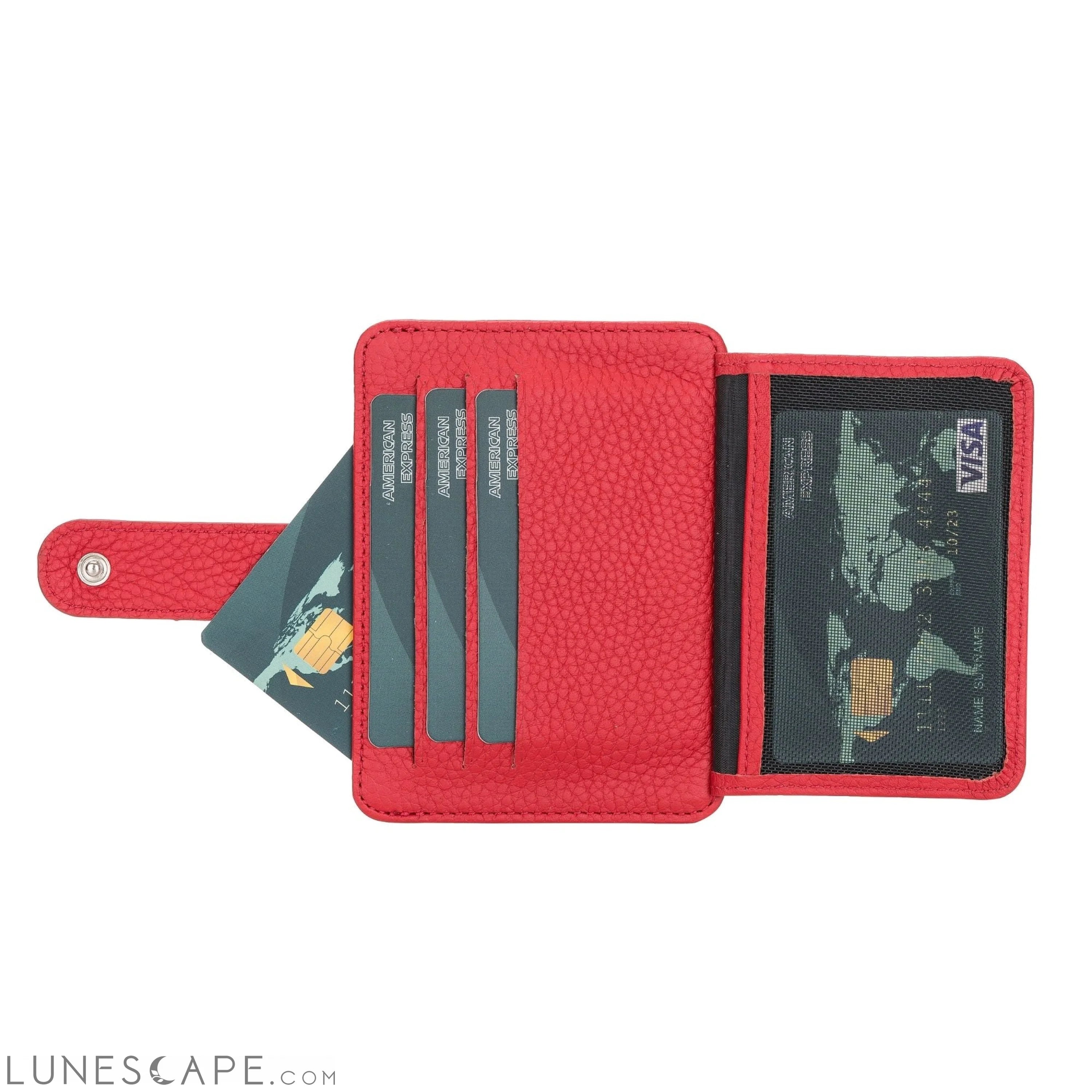 Cortez Handcrafted Leather Slim Wallet with Card Holder LUNESCAPE