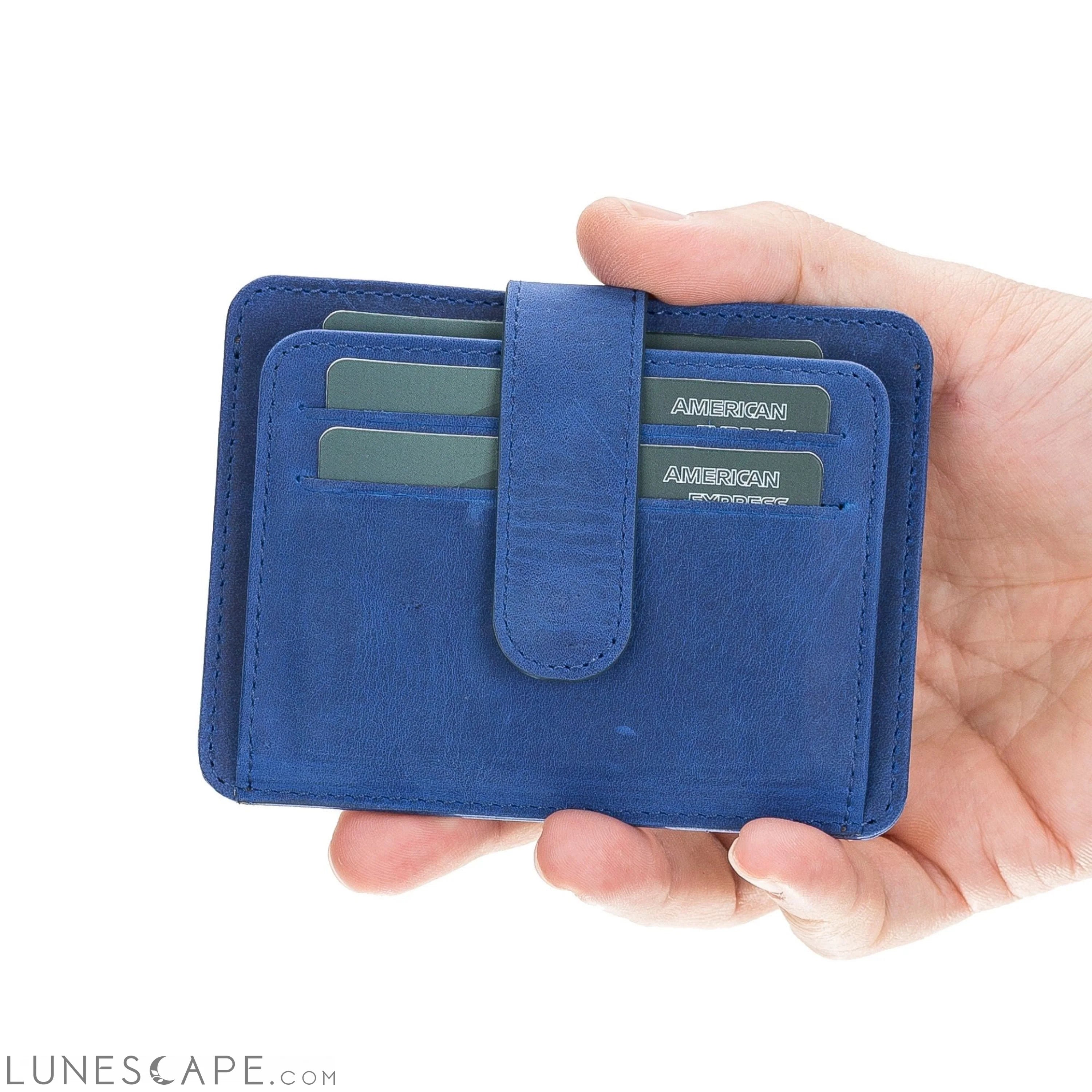 Cortez Handcrafted Leather Slim Wallet with Card Holder LUNESCAPE