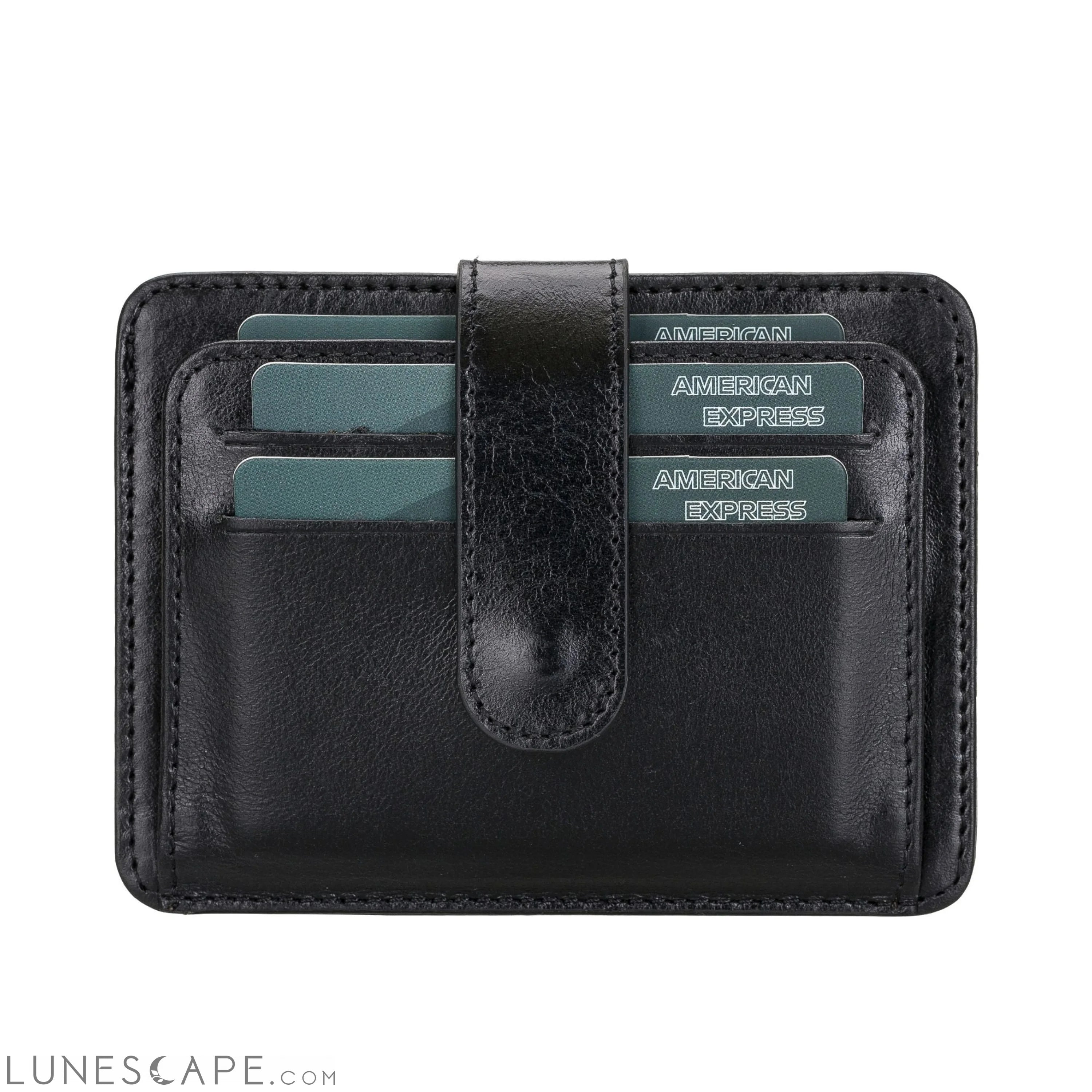 Cortez Handcrafted Leather Slim Wallet with Card Holder LUNESCAPE