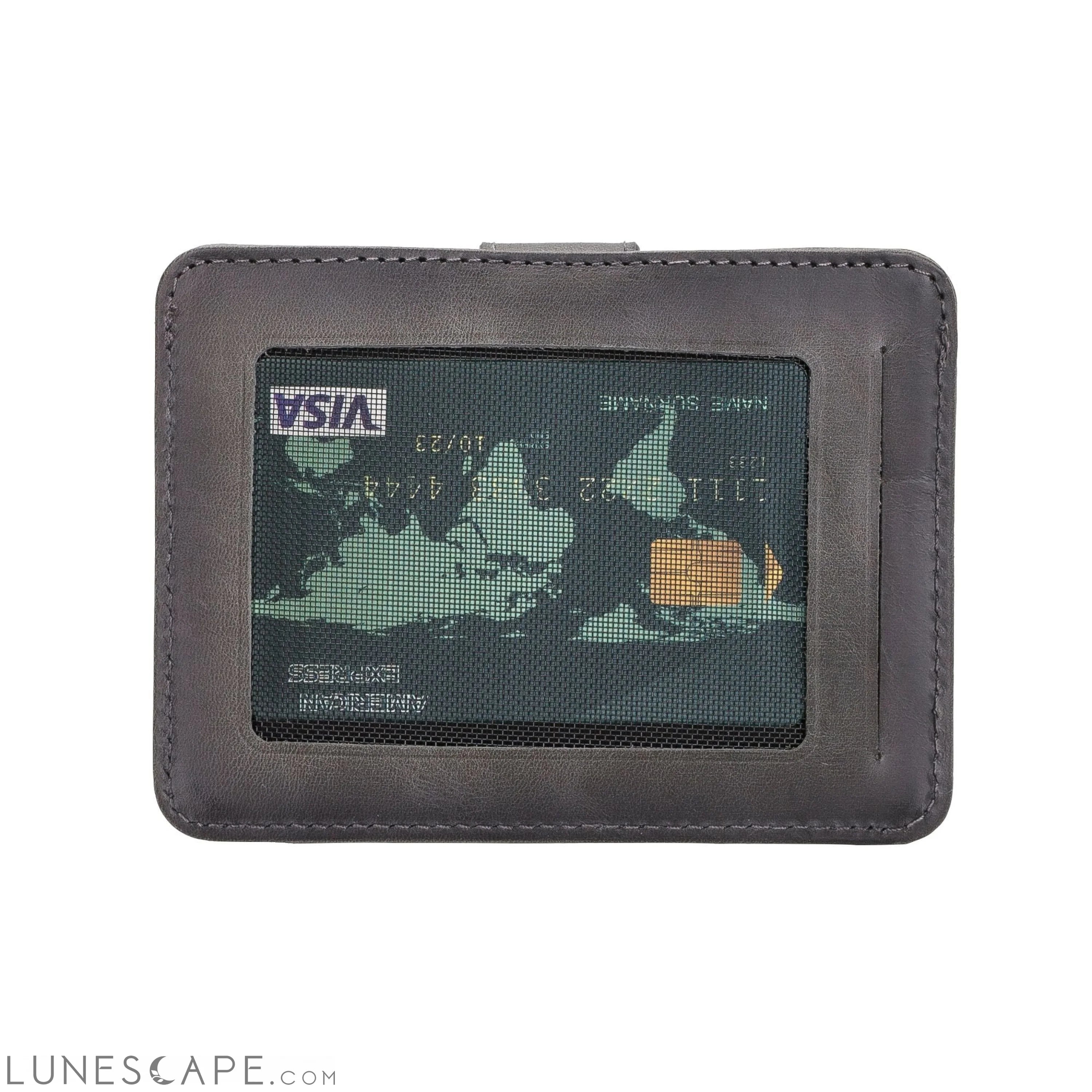 Cortez Handcrafted Leather Slim Wallet with Card Holder LUNESCAPE
