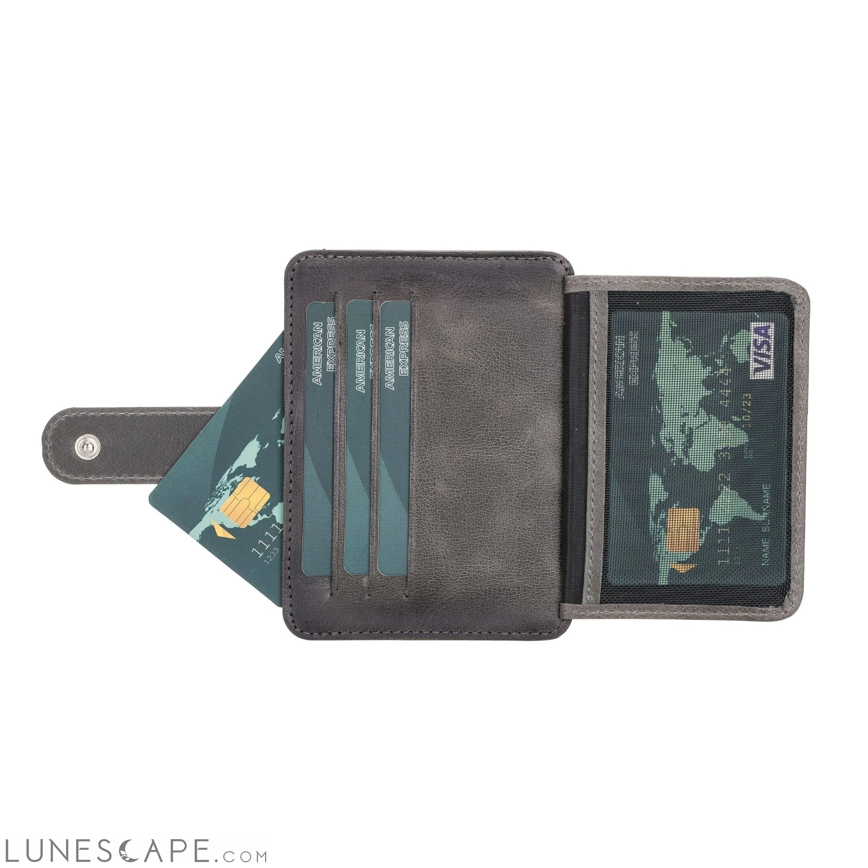 Cortez Handcrafted Leather Slim Wallet with Card Holder LUNESCAPE