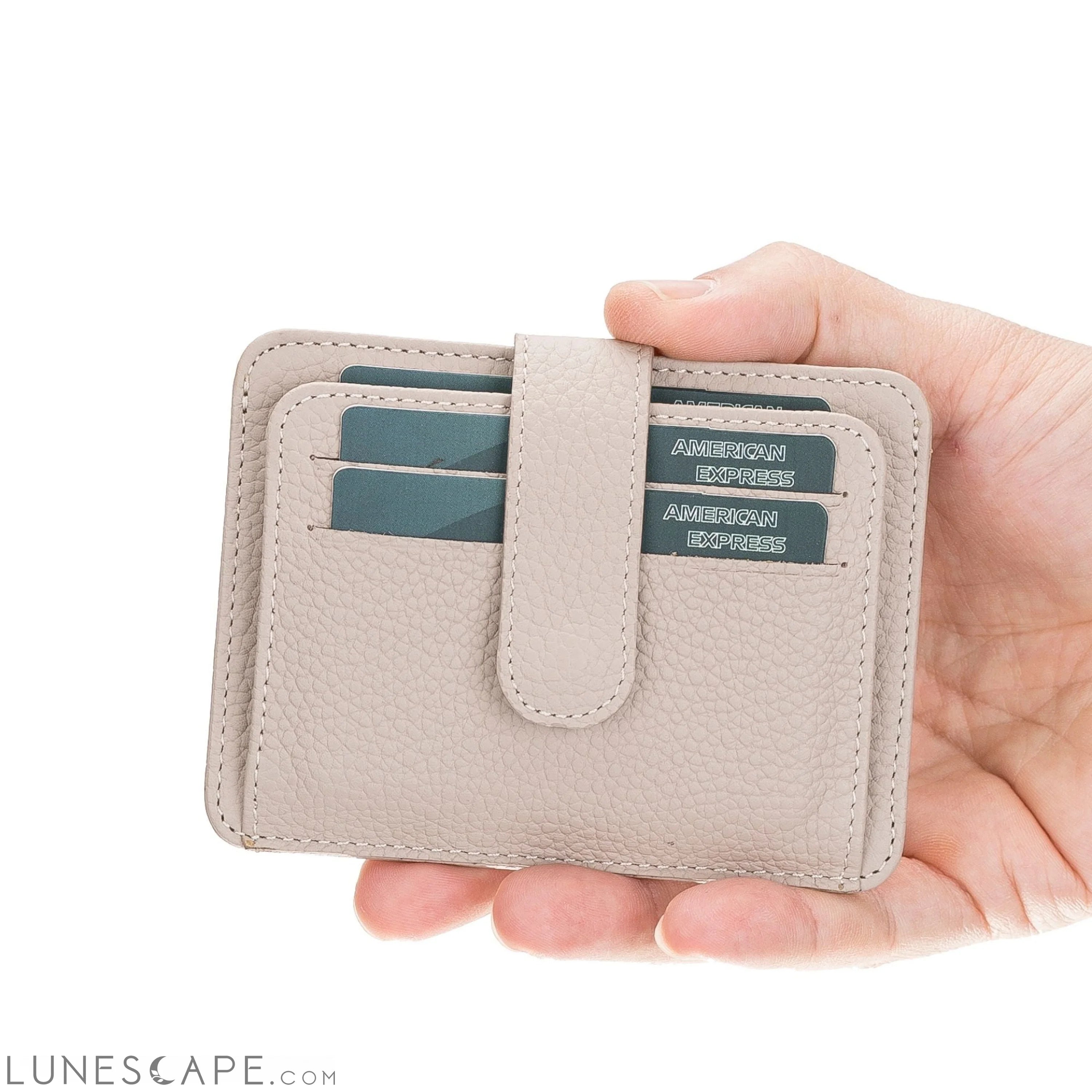 Cortez Handcrafted Leather Slim Wallet with Card Holder LUNESCAPE