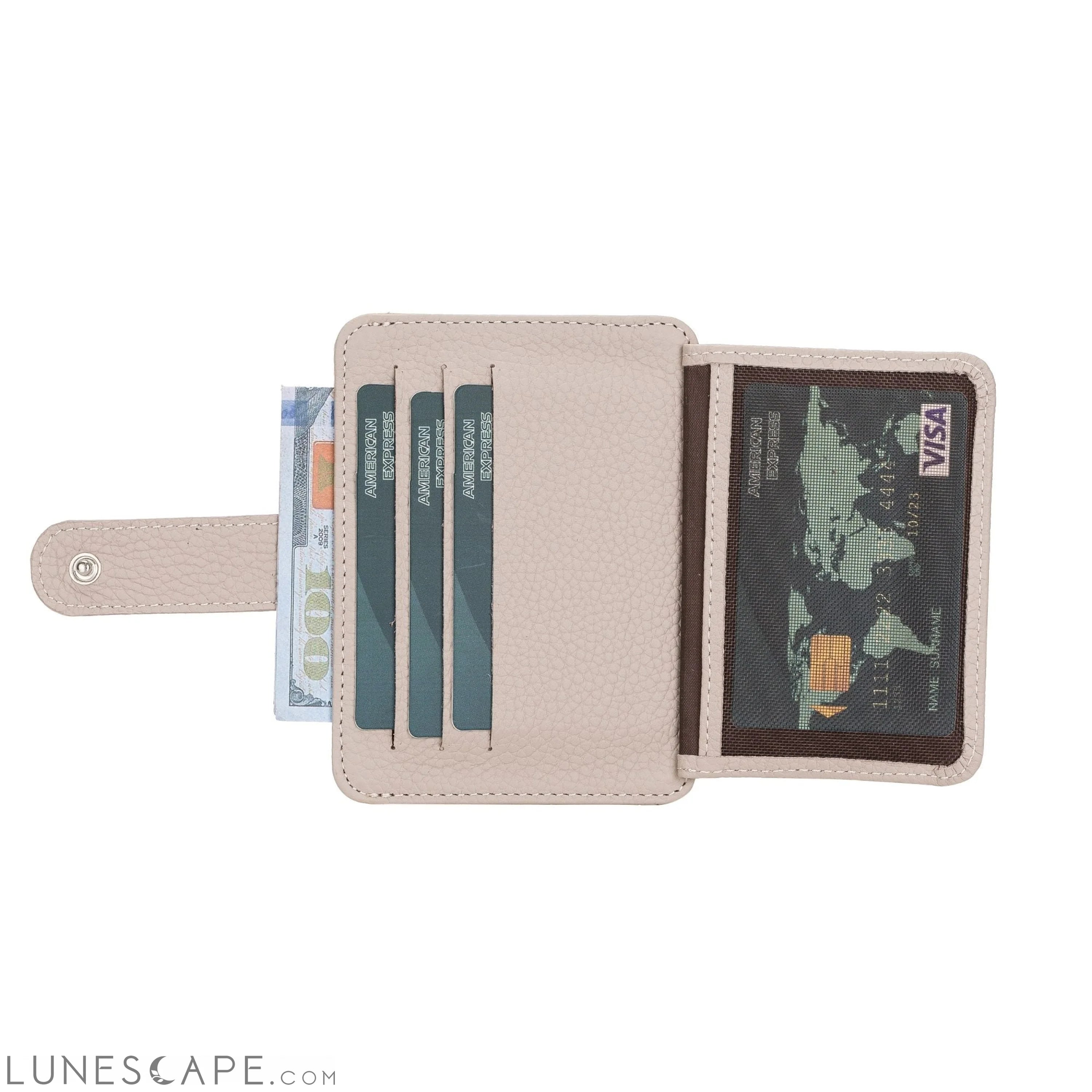 Cortez Handcrafted Leather Slim Wallet with Card Holder LUNESCAPE
