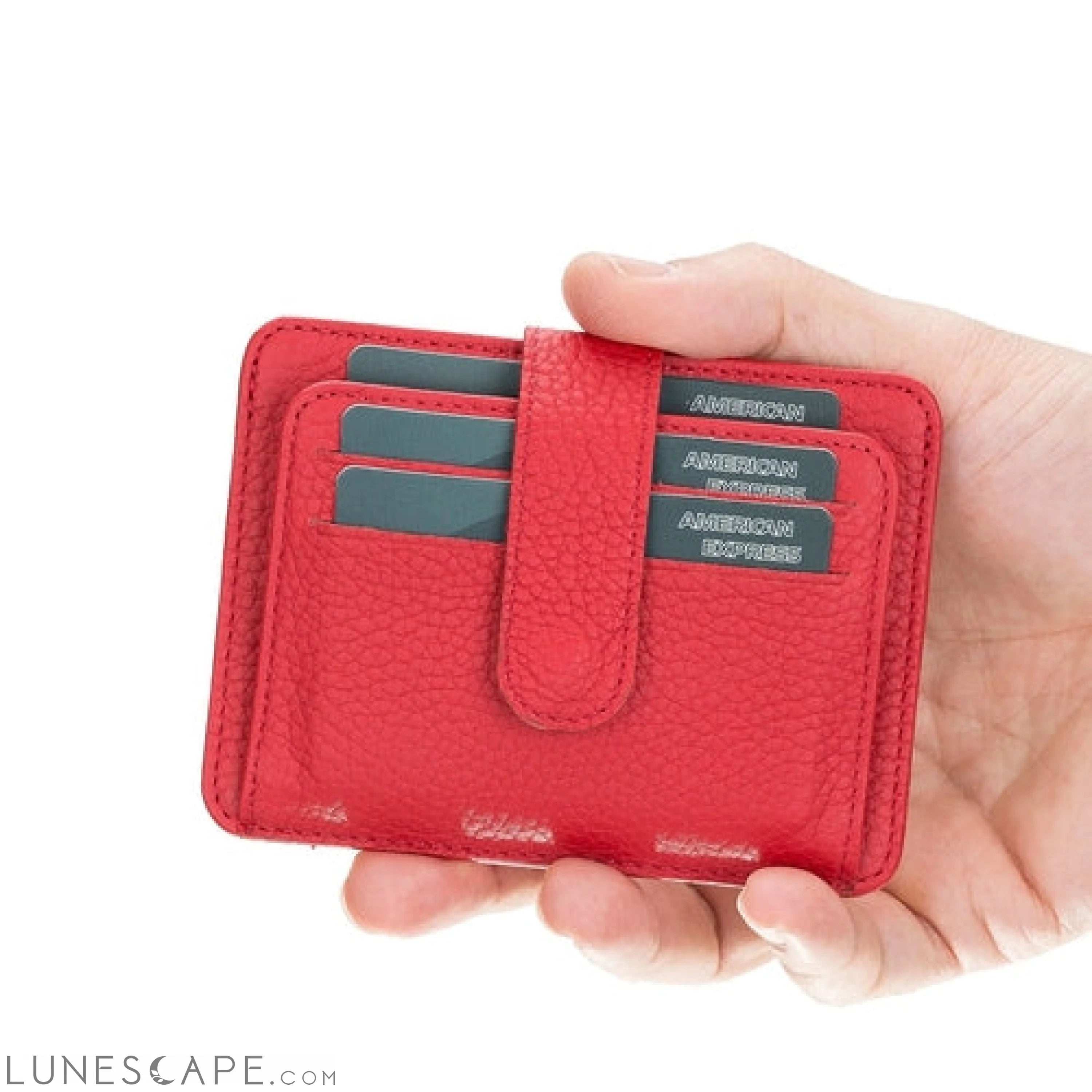Cortez Handcrafted Leather Slim Wallet with Card Holder LUNESCAPE