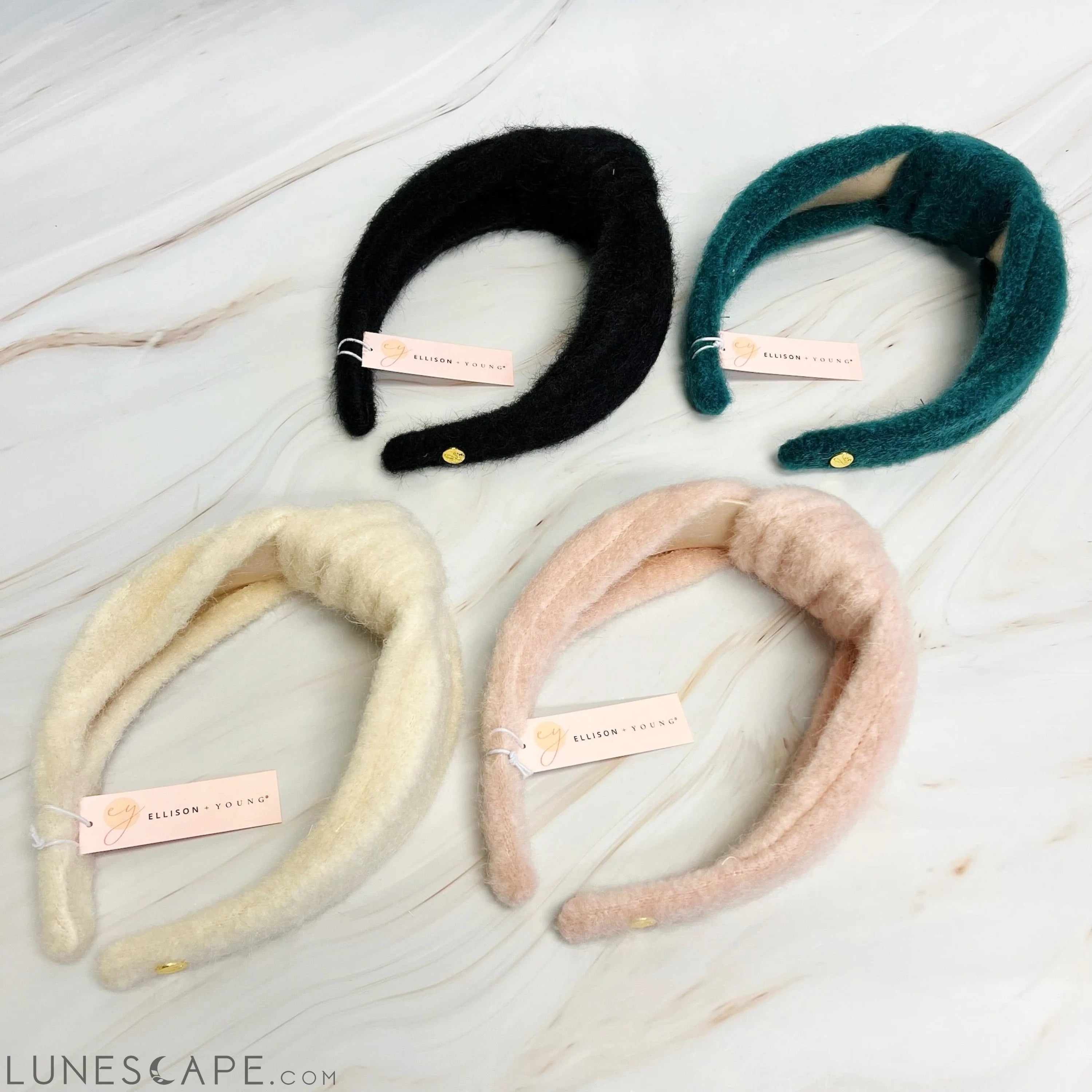 Cozy Fuzzy Cloud Knotted Headband LUNESCAPE