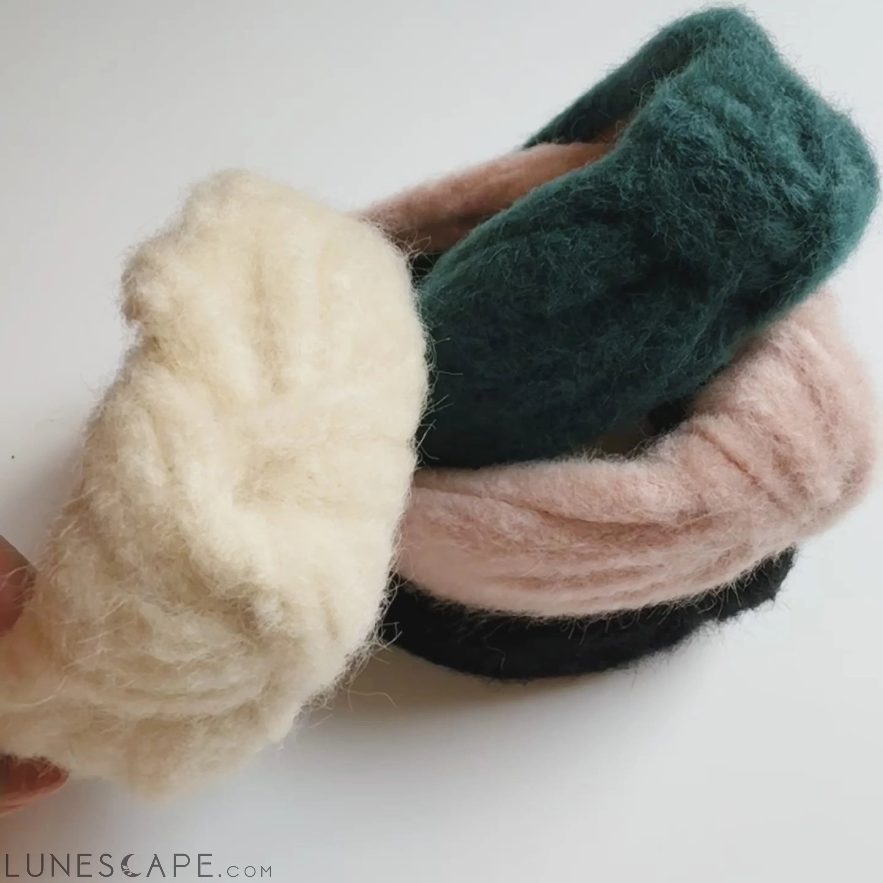 Cozy Fuzzy Cloud Knotted Headband LUNESCAPE