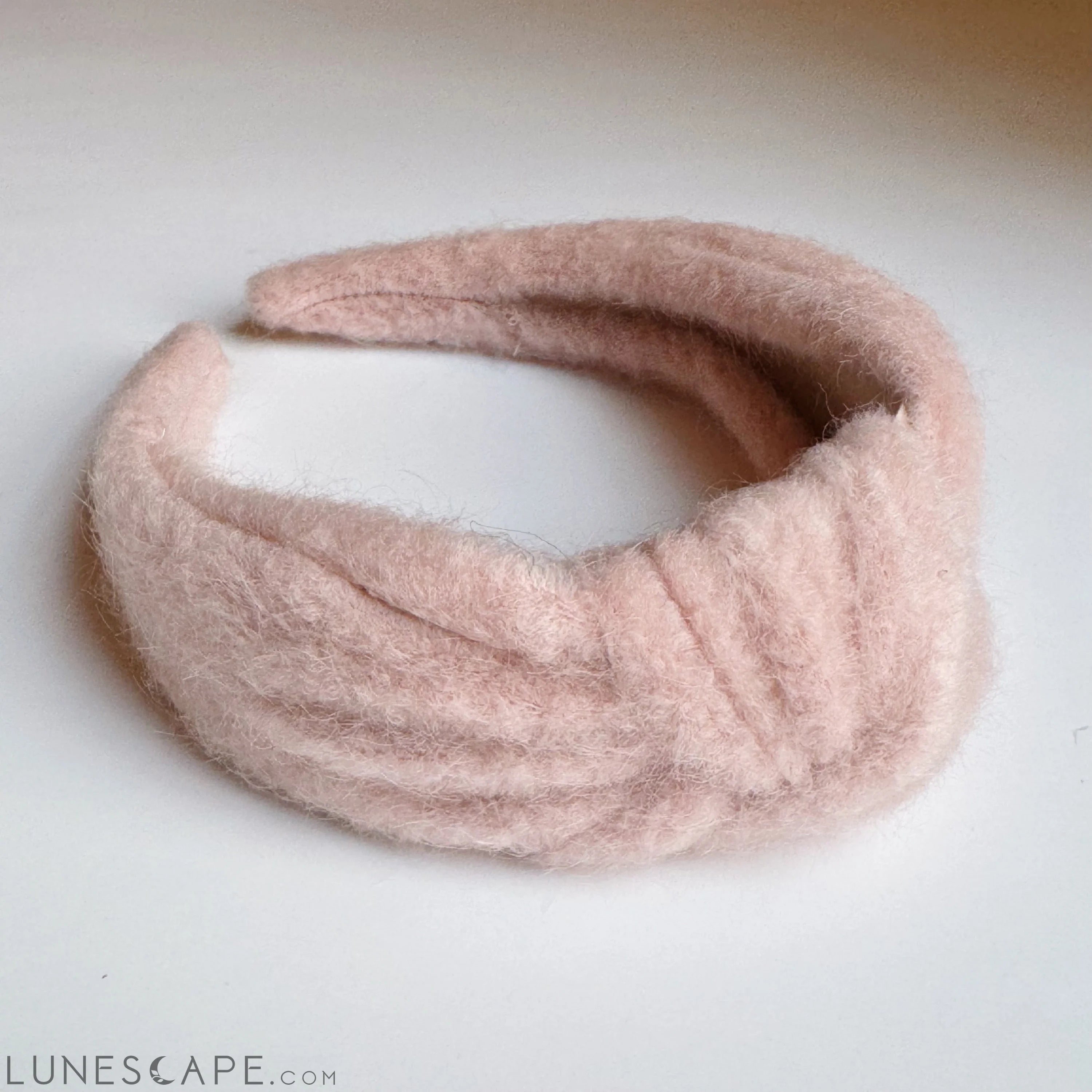 Cozy Fuzzy Cloud Knotted Headband LUNESCAPE