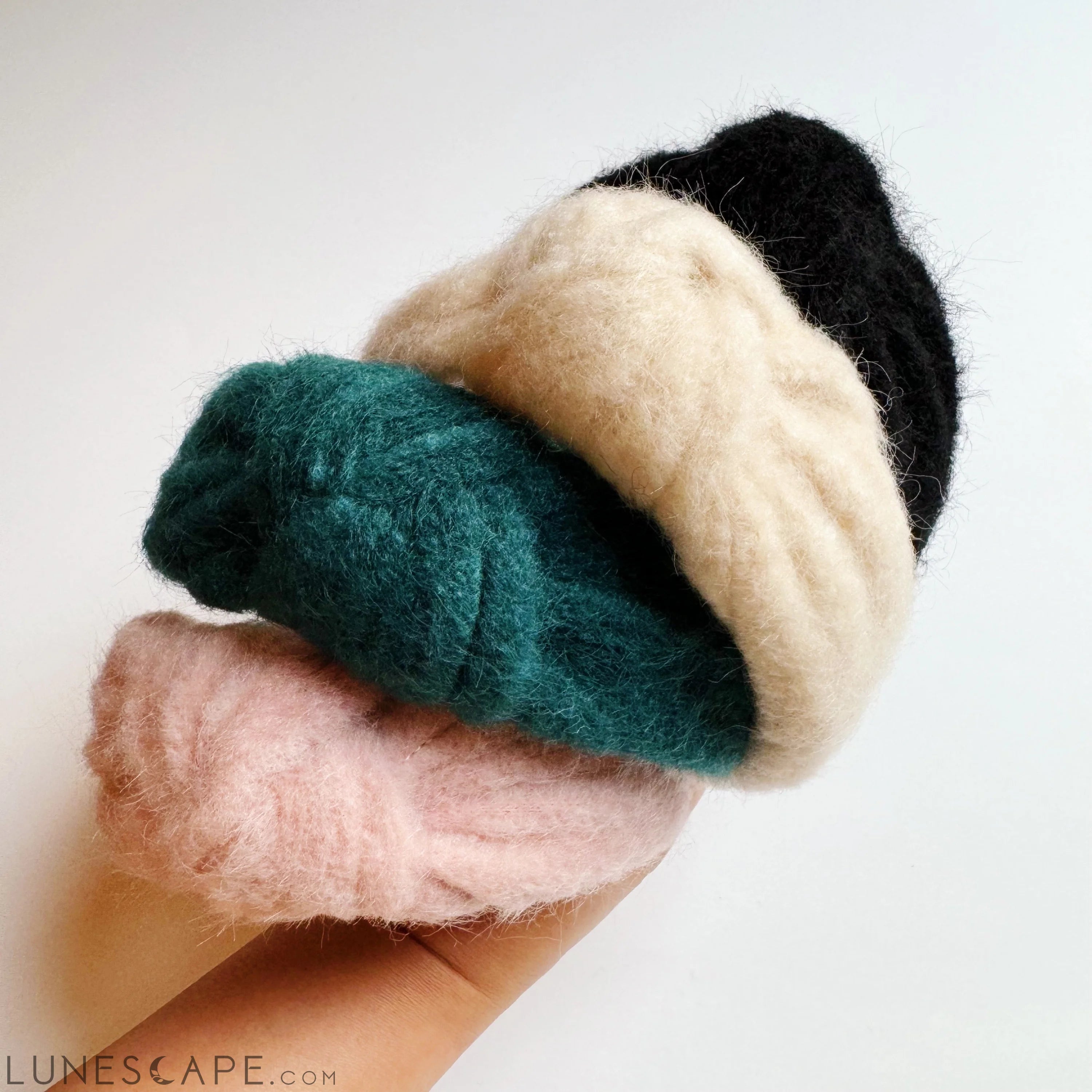 Cozy Fuzzy Cloud Knotted Headband LUNESCAPE