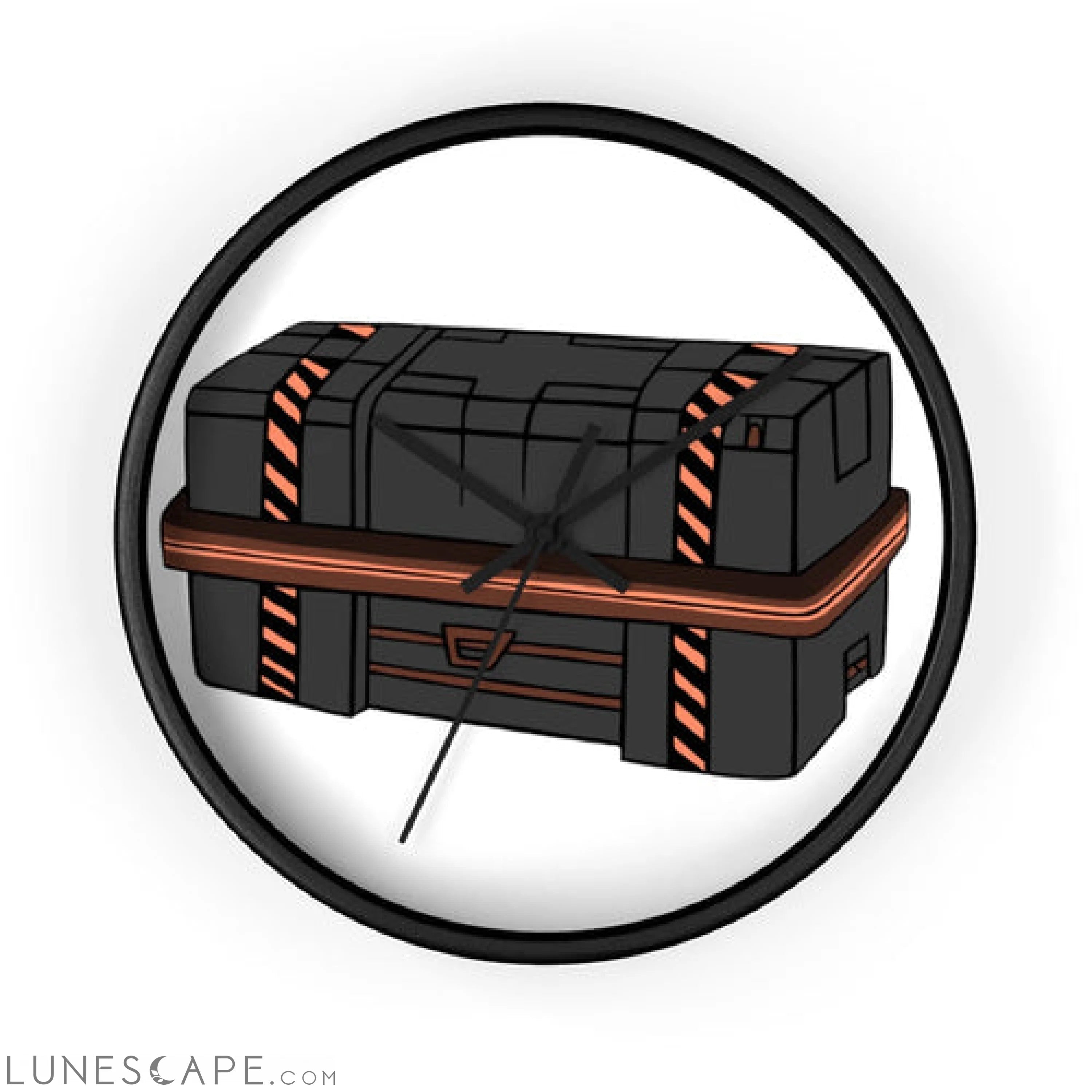 Crate Wall clock LUNESCAPE