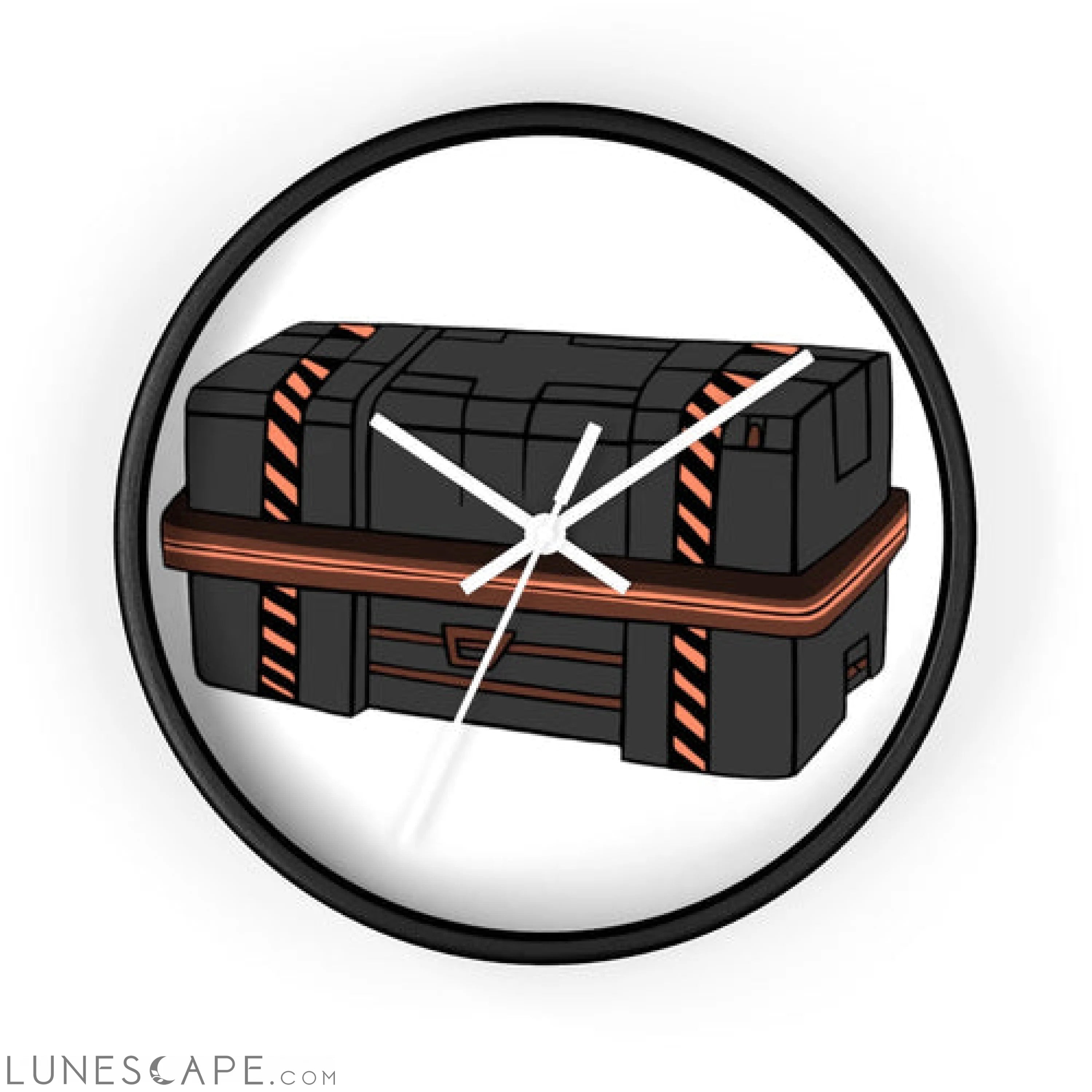 Crate Wall clock LUNESCAPE