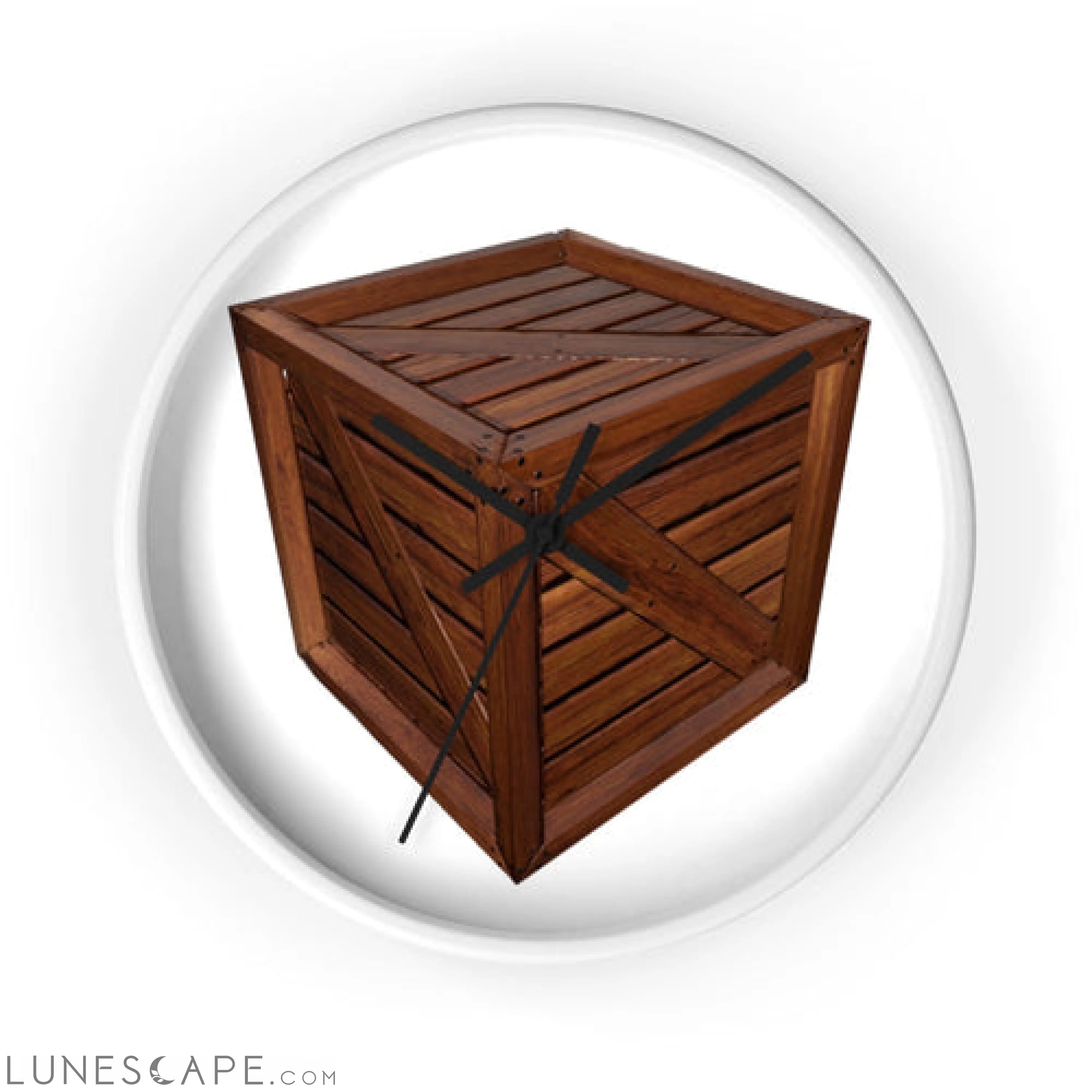 Crate Wall clock LUNESCAPE