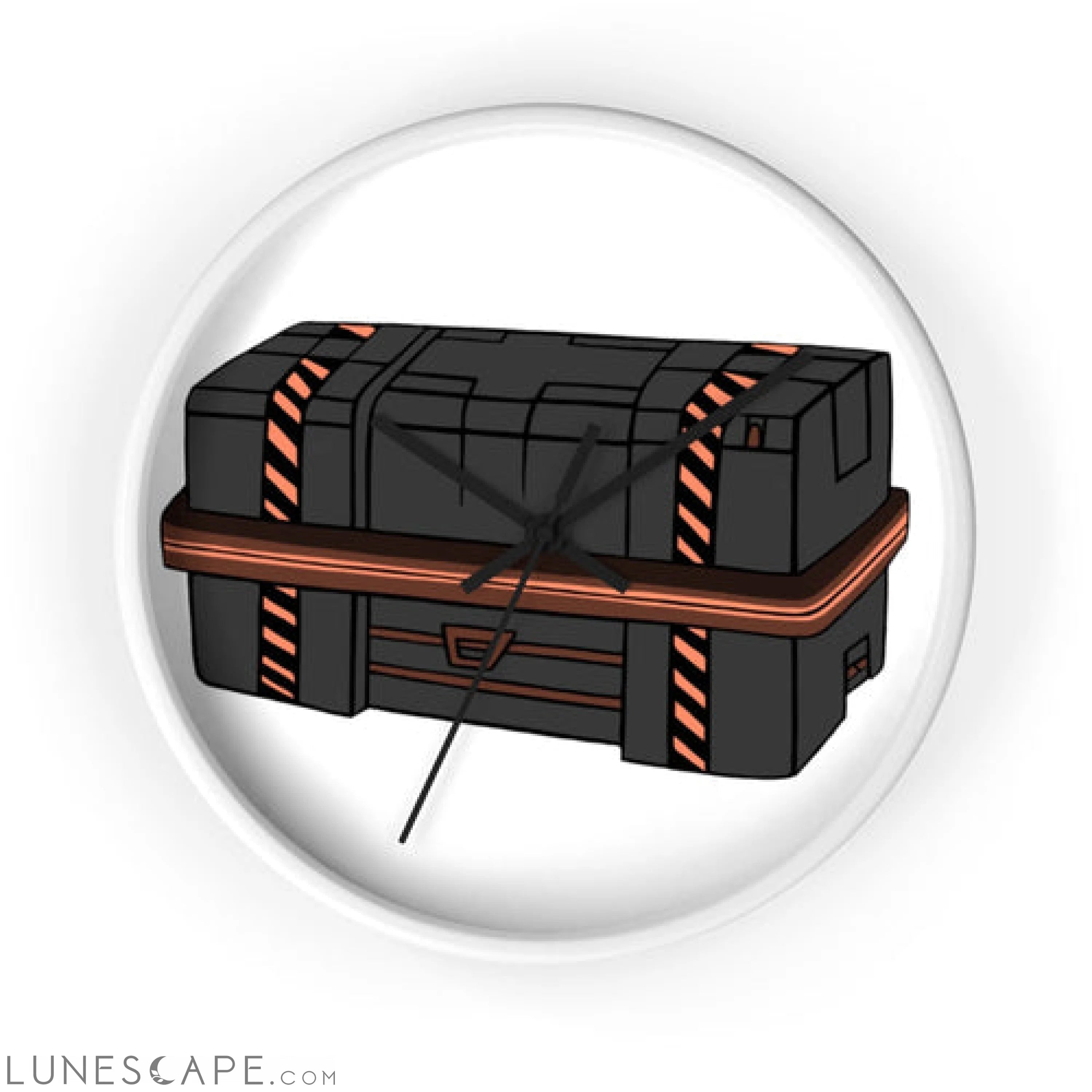 Crate Wall clock LUNESCAPE