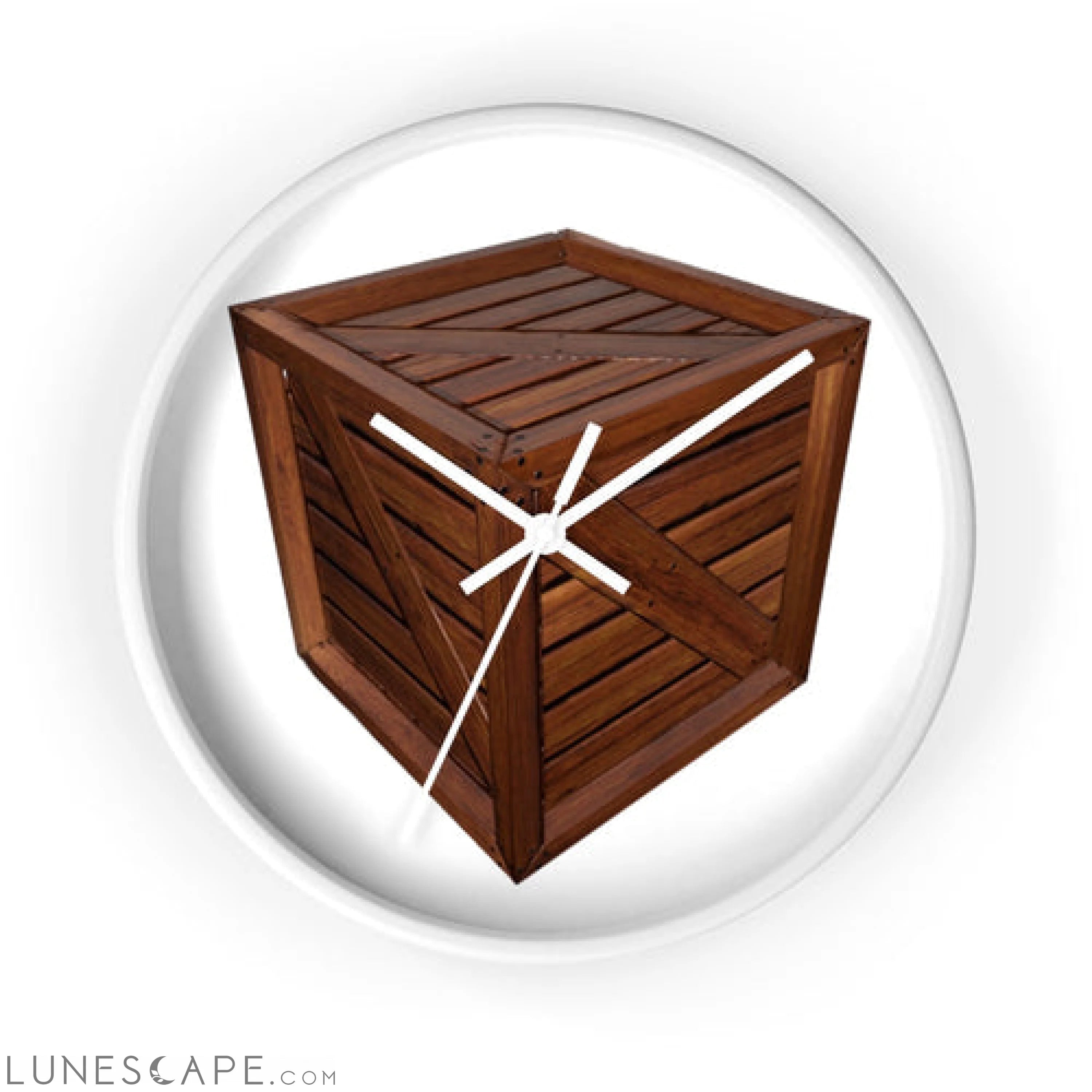 Crate Wall clock LUNESCAPE