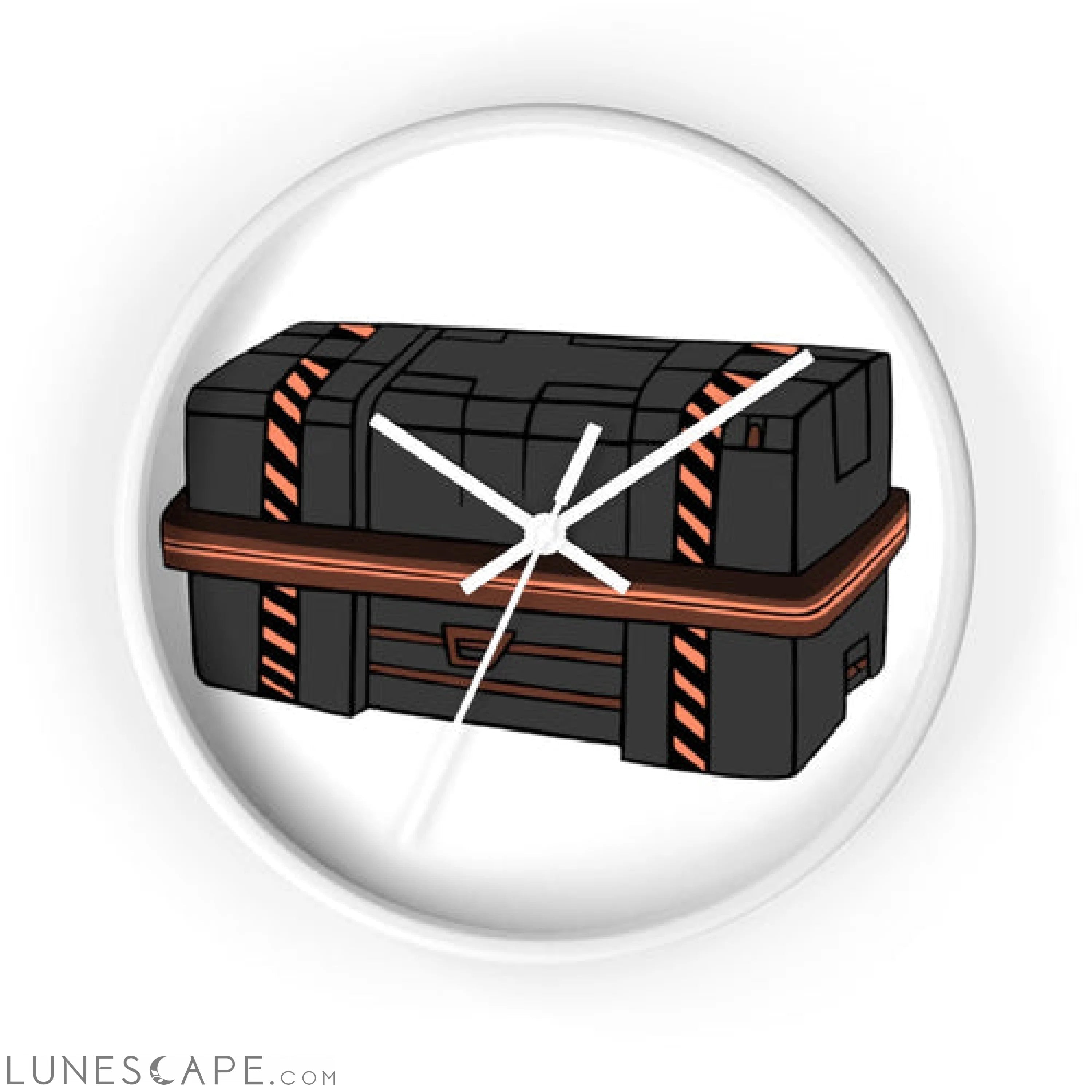 Crate Wall clock LUNESCAPE