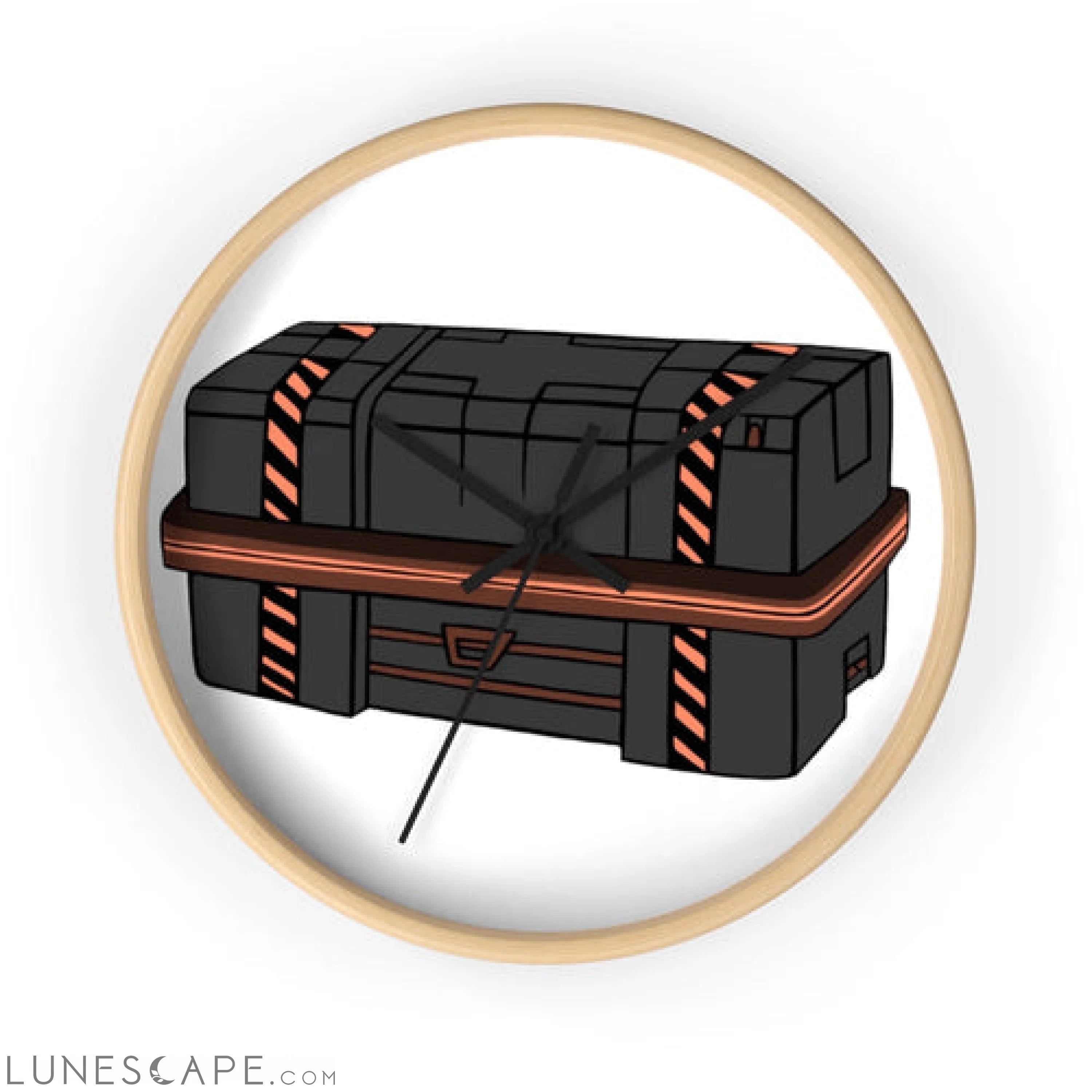 Crate Wall clock LUNESCAPE