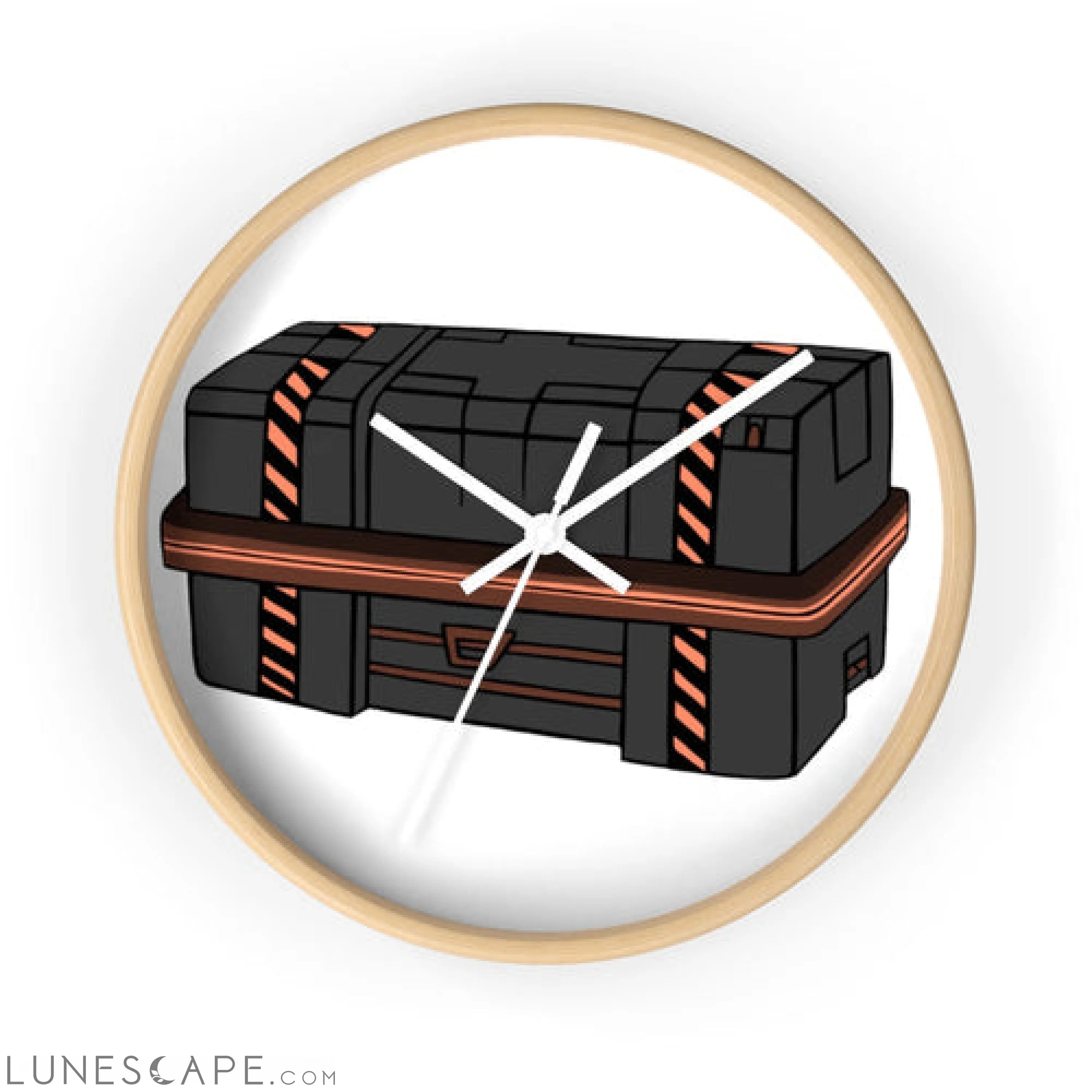Crate Wall clock LUNESCAPE