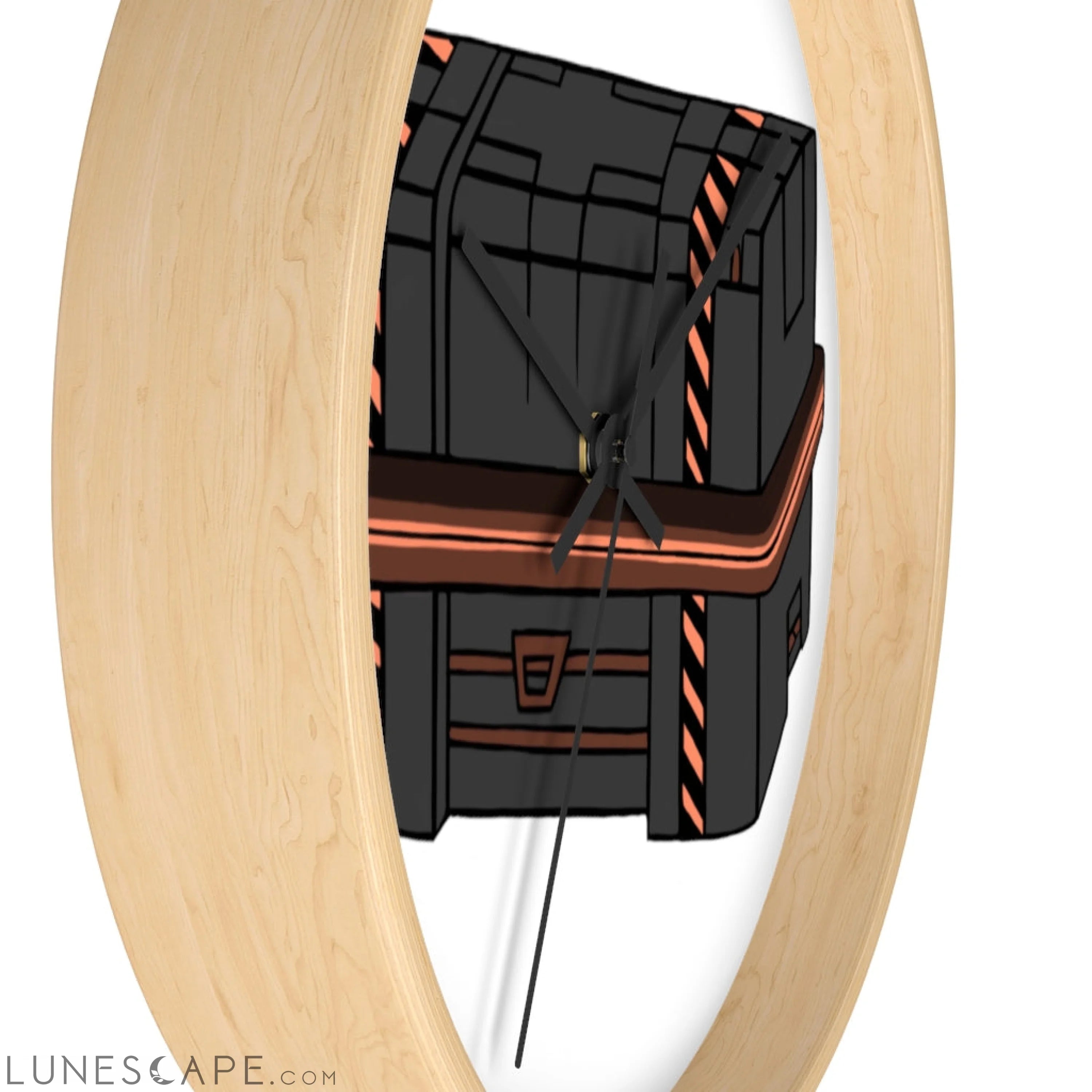 Crate Wall clock LUNESCAPE