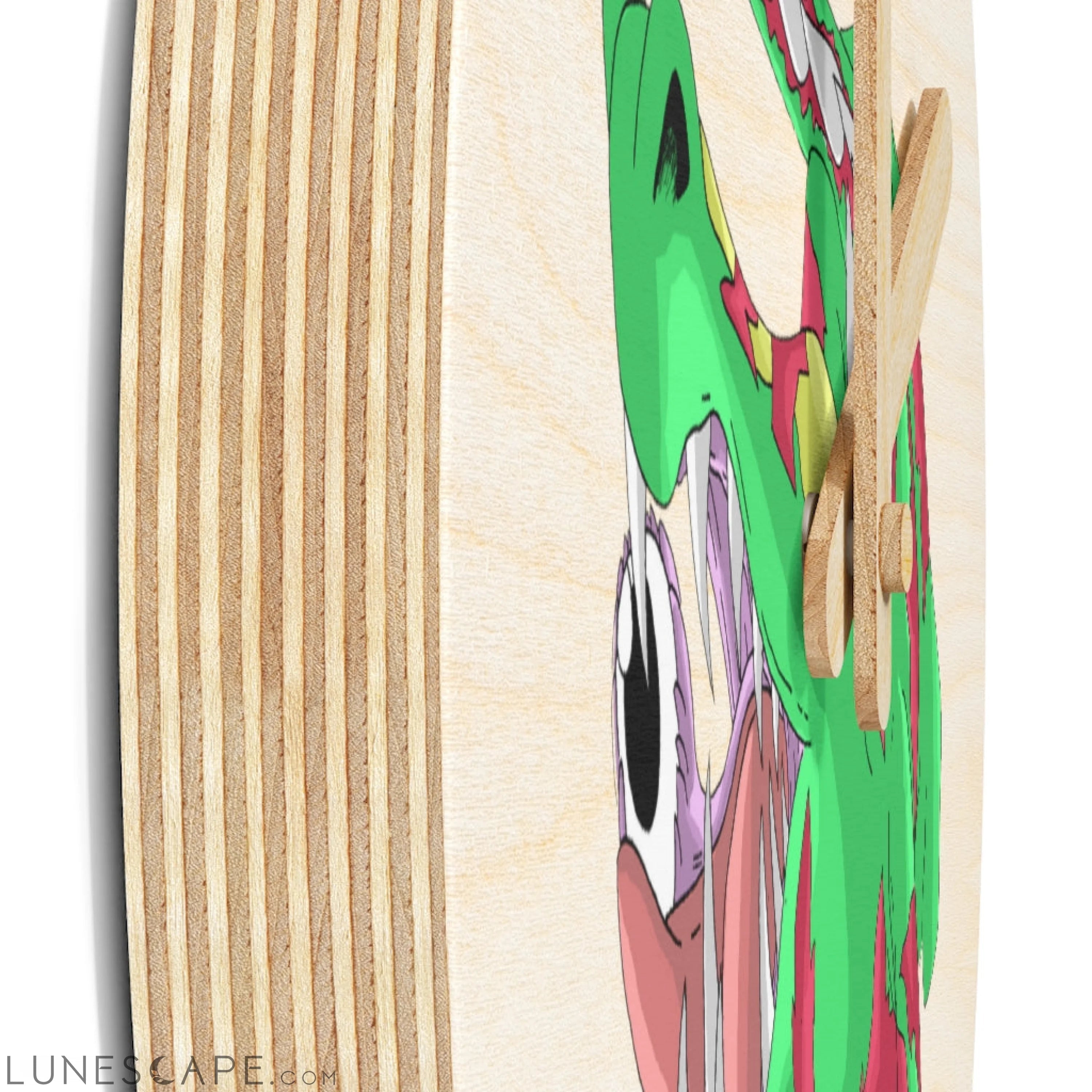 Crawnawsome Wooden Wall Clock LUNESCAPE