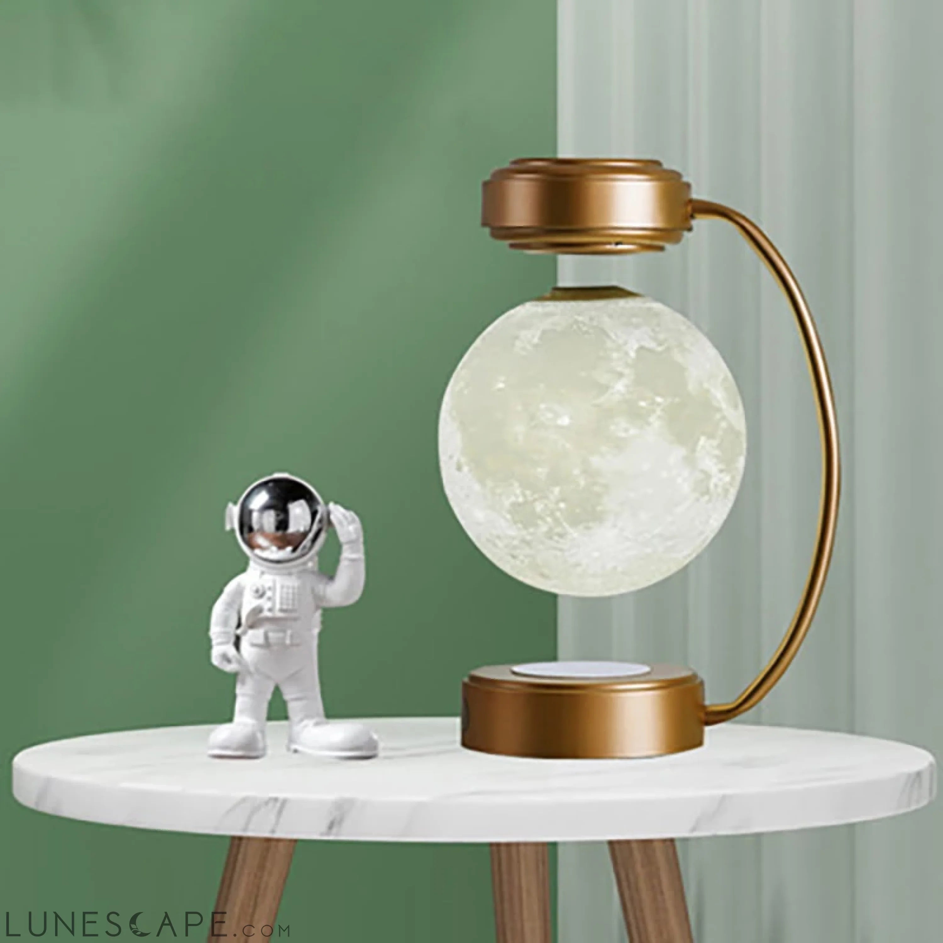 Creativity Magnetic Levitation Moon Lamp LED Rotating Dangling Lamp LUNESCAPE
