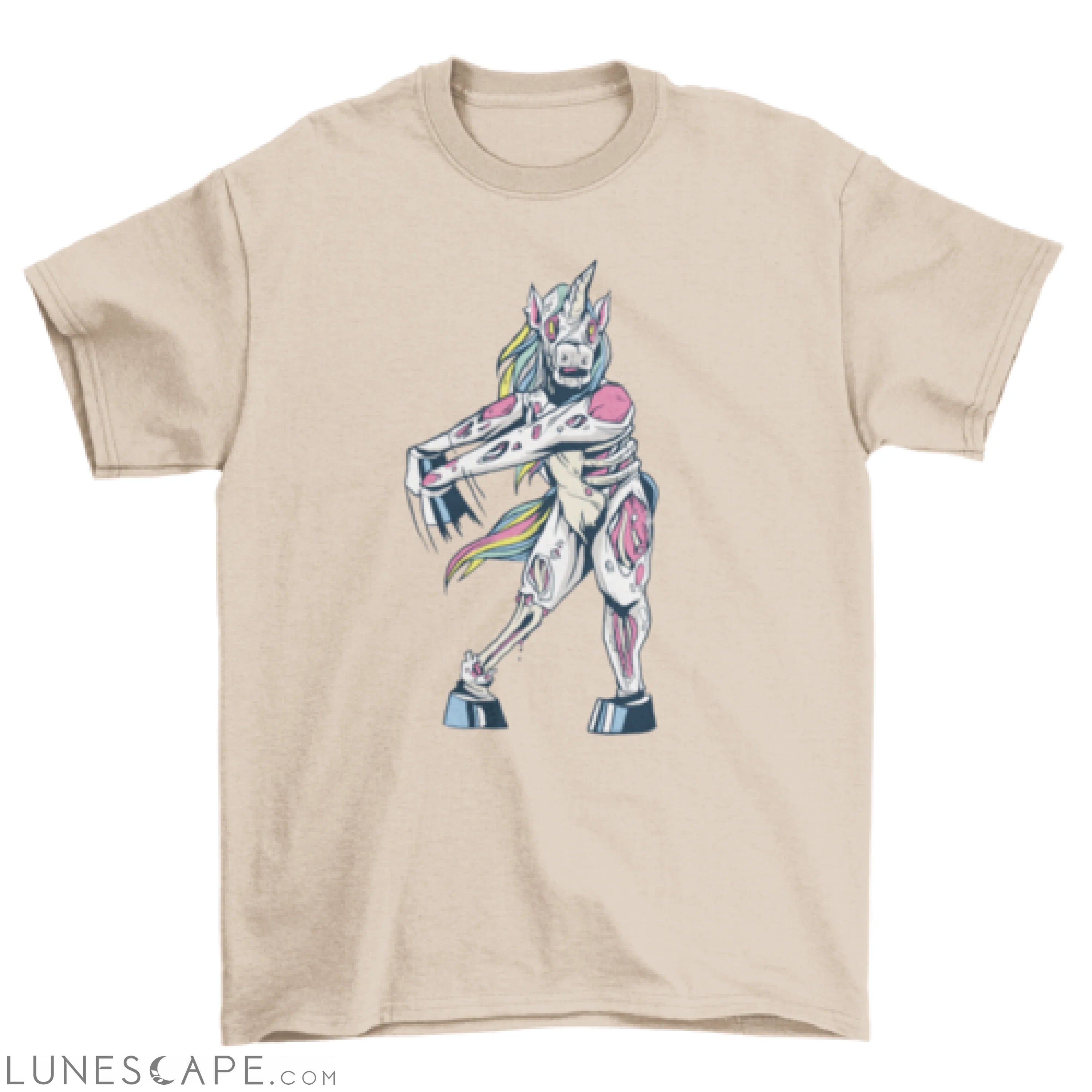 Creepy floss unicorn t-shirt LUNESCAPE