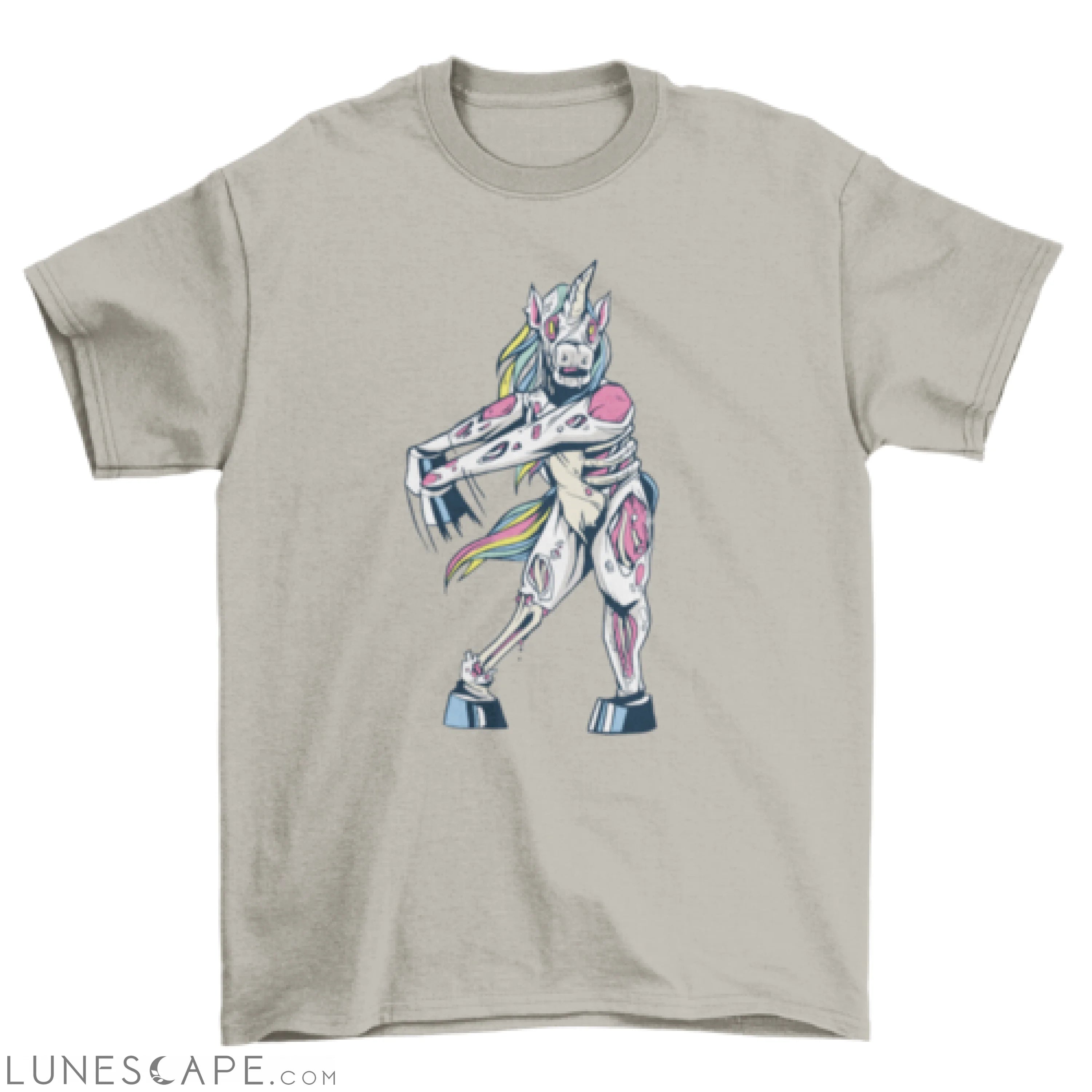 Creepy floss unicorn t-shirt LUNESCAPE