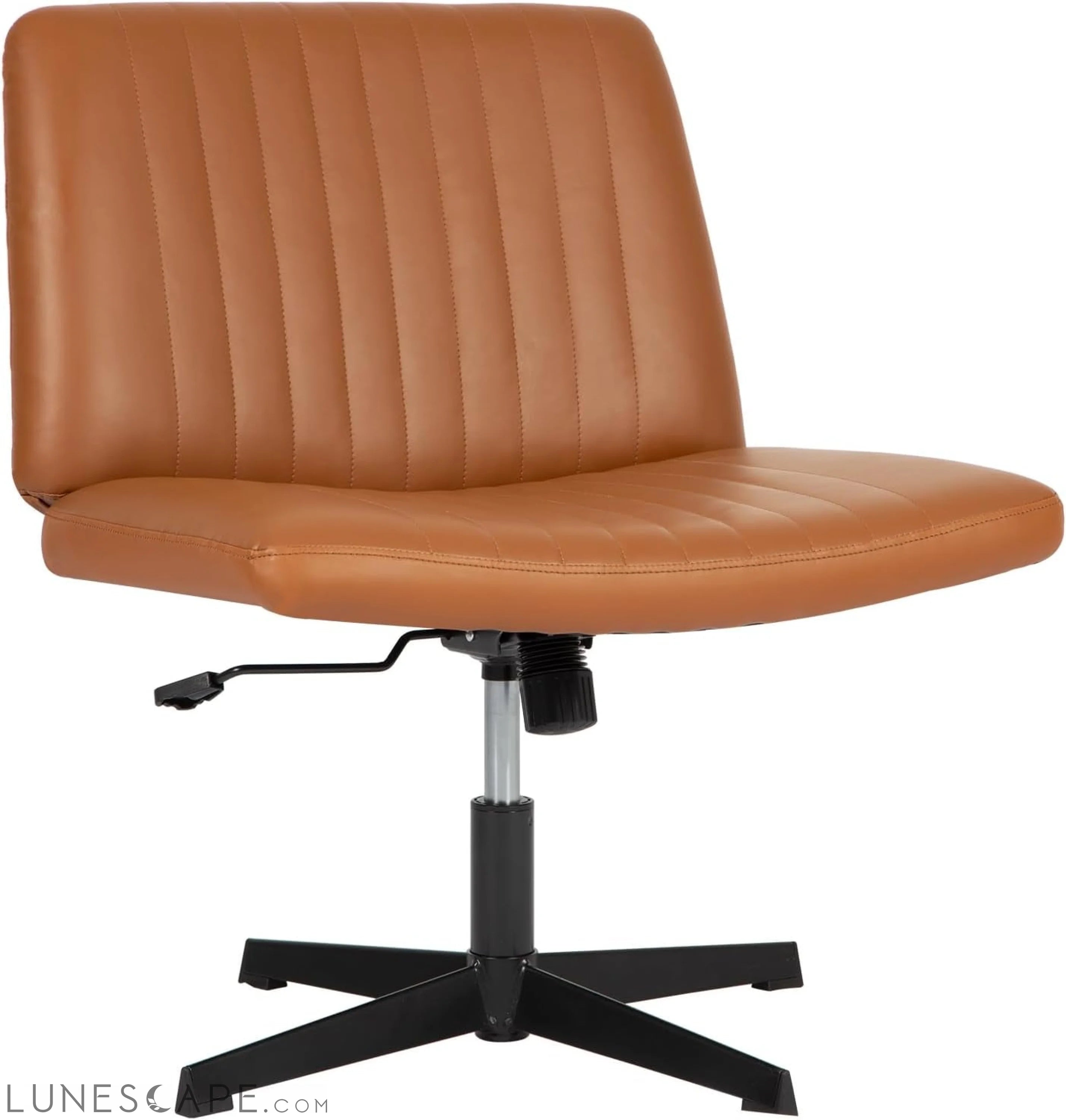 Criss Cross Chair,Armless Cross Legged Office Chair,Wide Comfty Desk LUNESCAPE