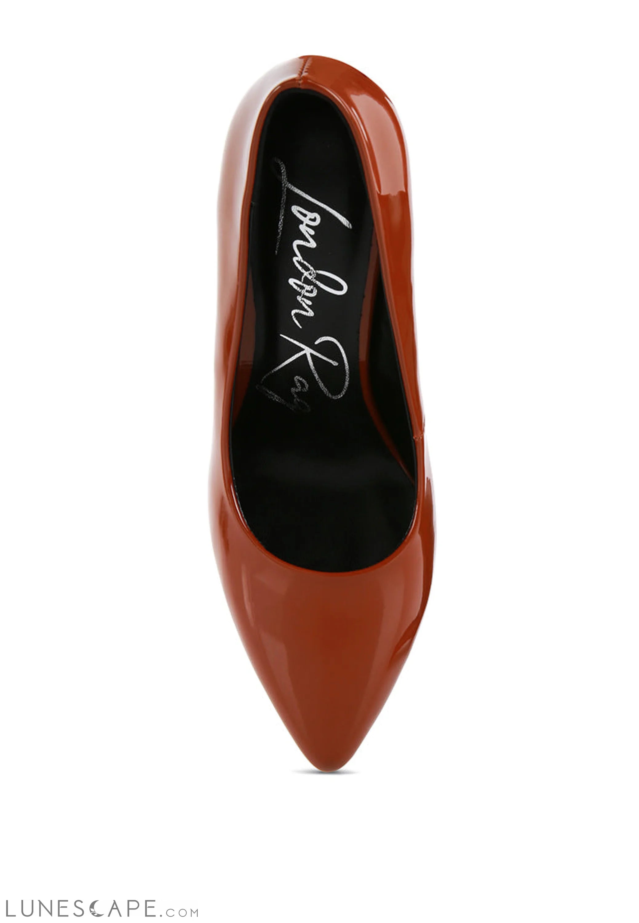 Cuddles Patent Faux Leather Platform Stiletto Pumps LUNESCAPE