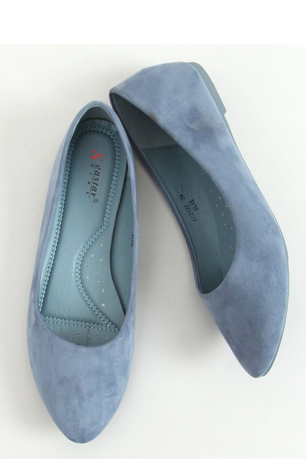 Powder Blue Pointed-Toe Women's Ballet Flats