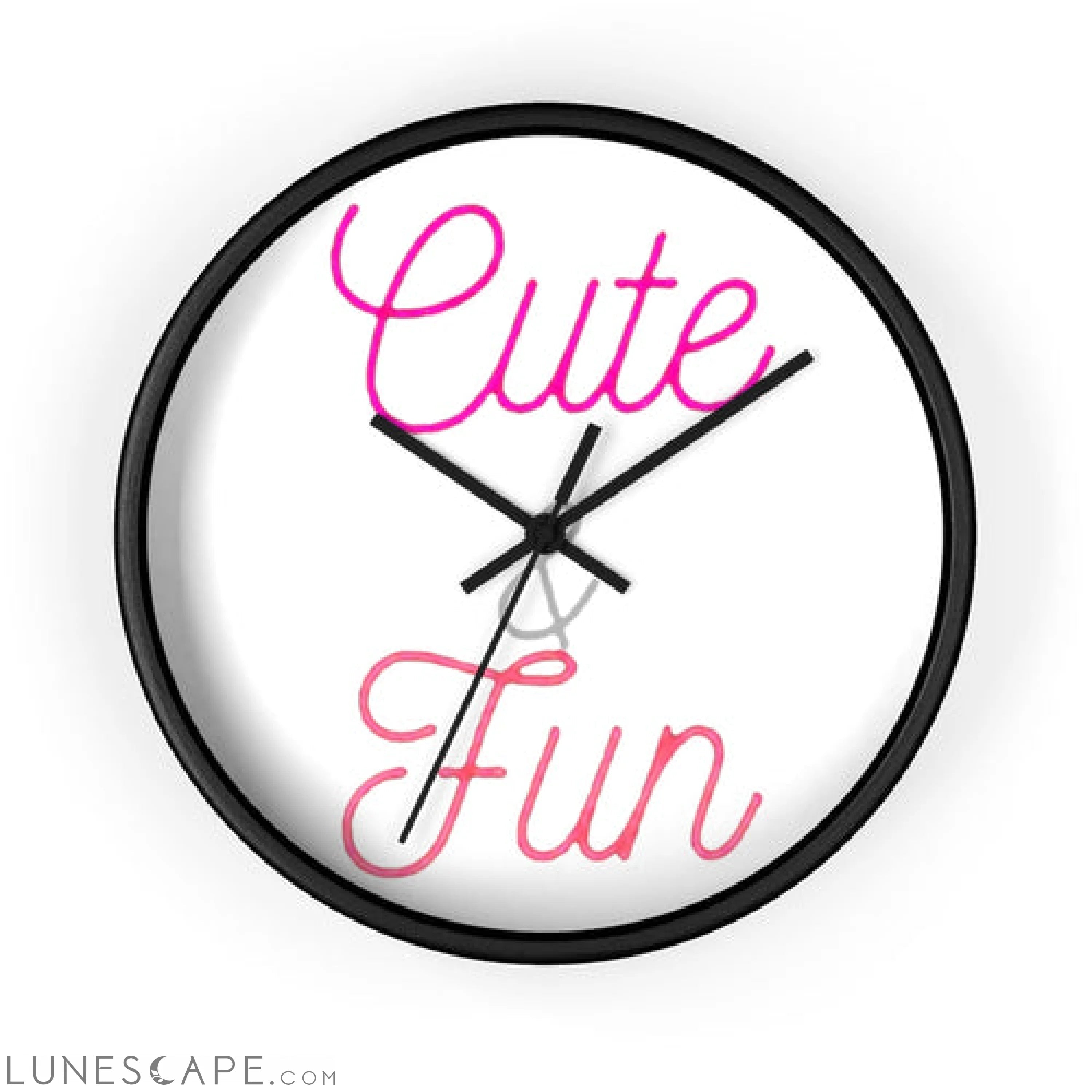 Cute and Fun Wall clock LUNESCAPE