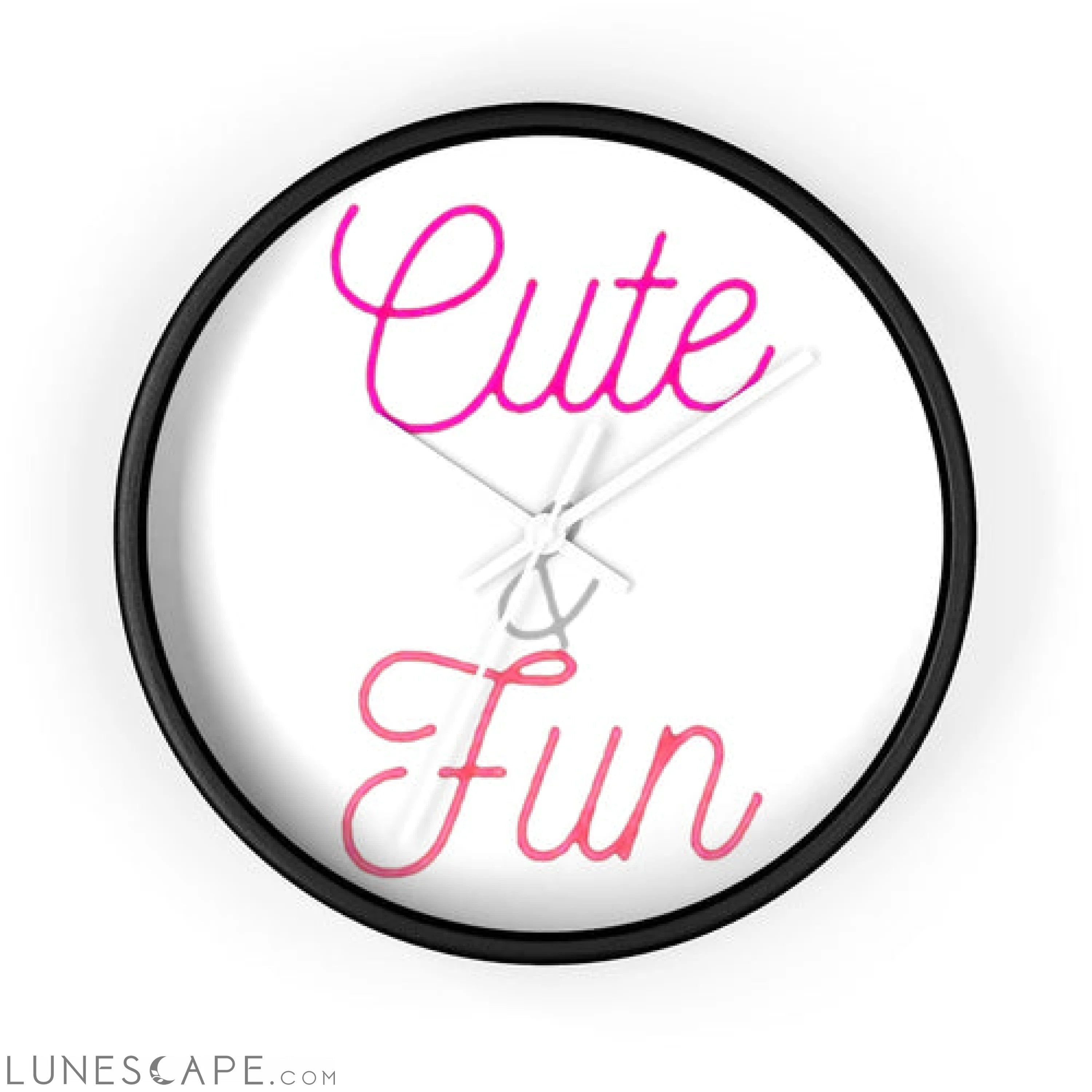 Cute and Fun Wall clock LUNESCAPE