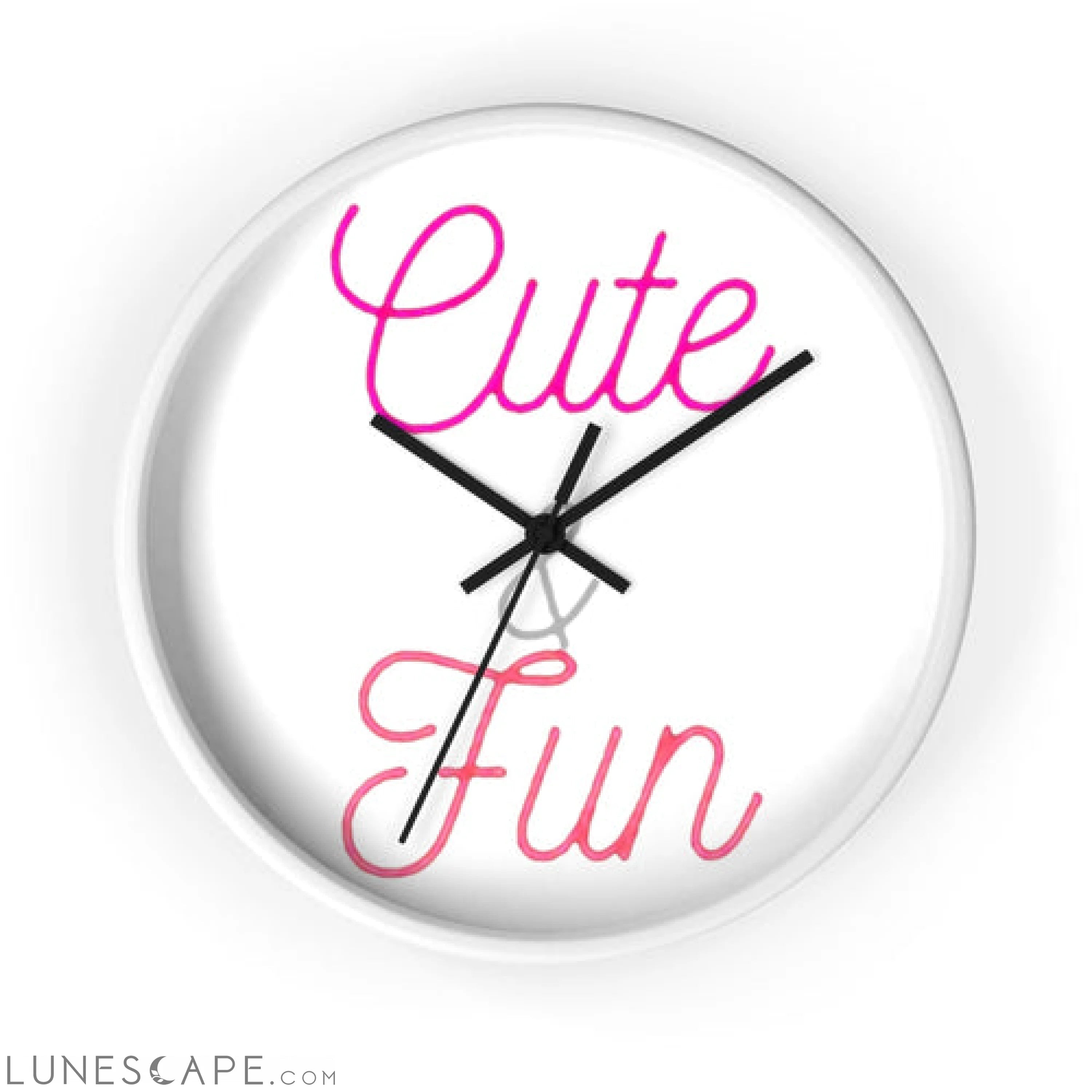 Cute and Fun Wall clock LUNESCAPE