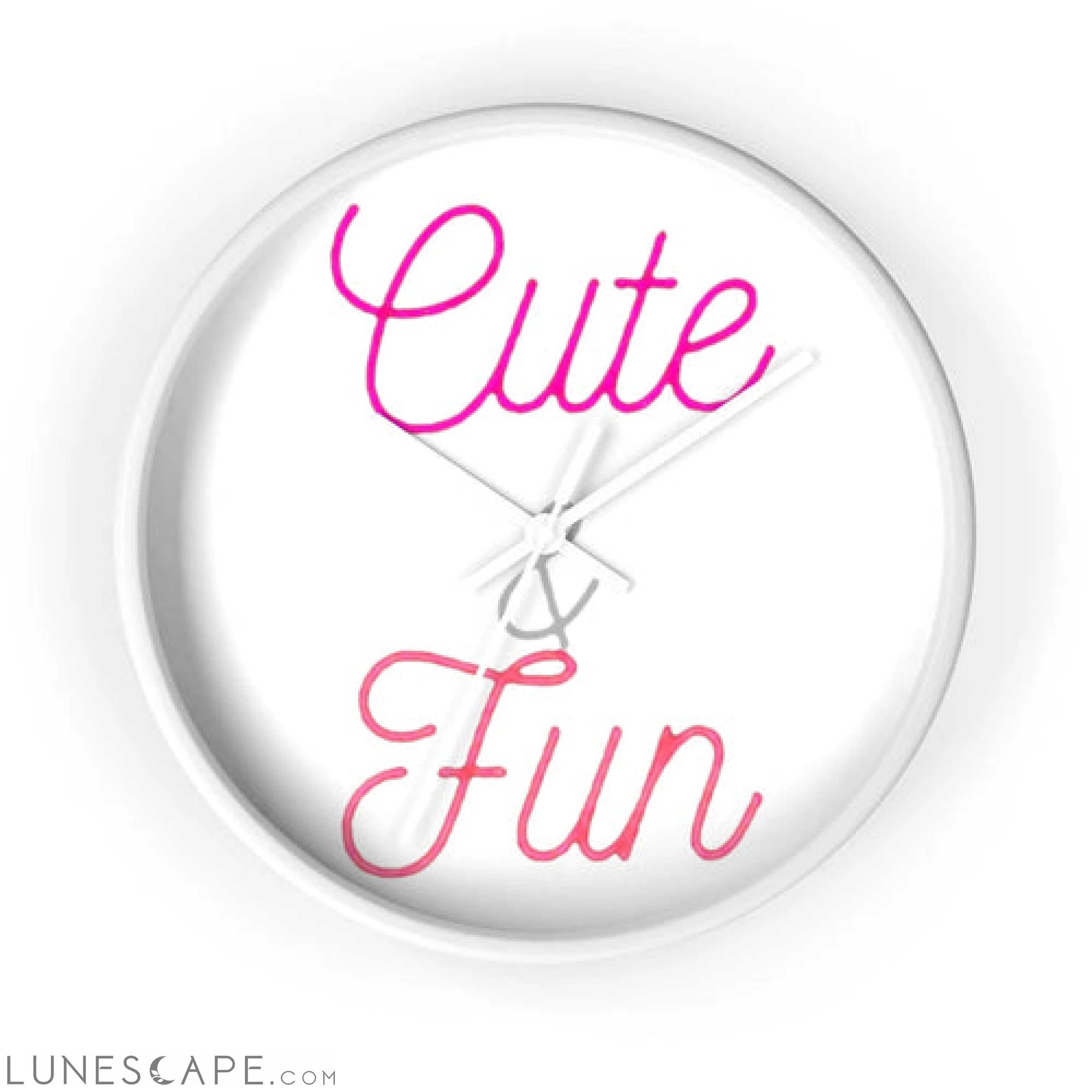 Cute and Fun Wall clock LUNESCAPE
