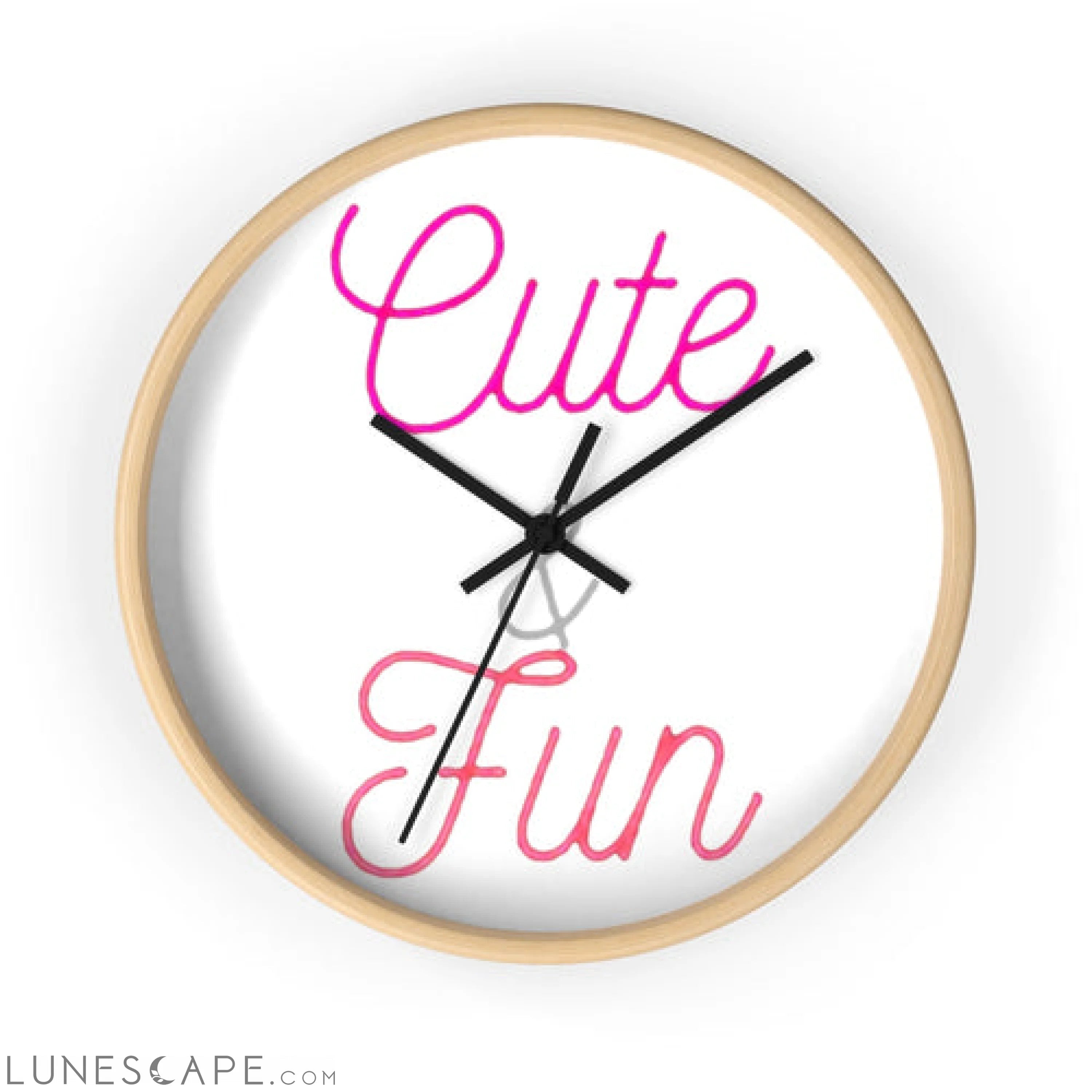 Cute and Fun Wall clock LUNESCAPE